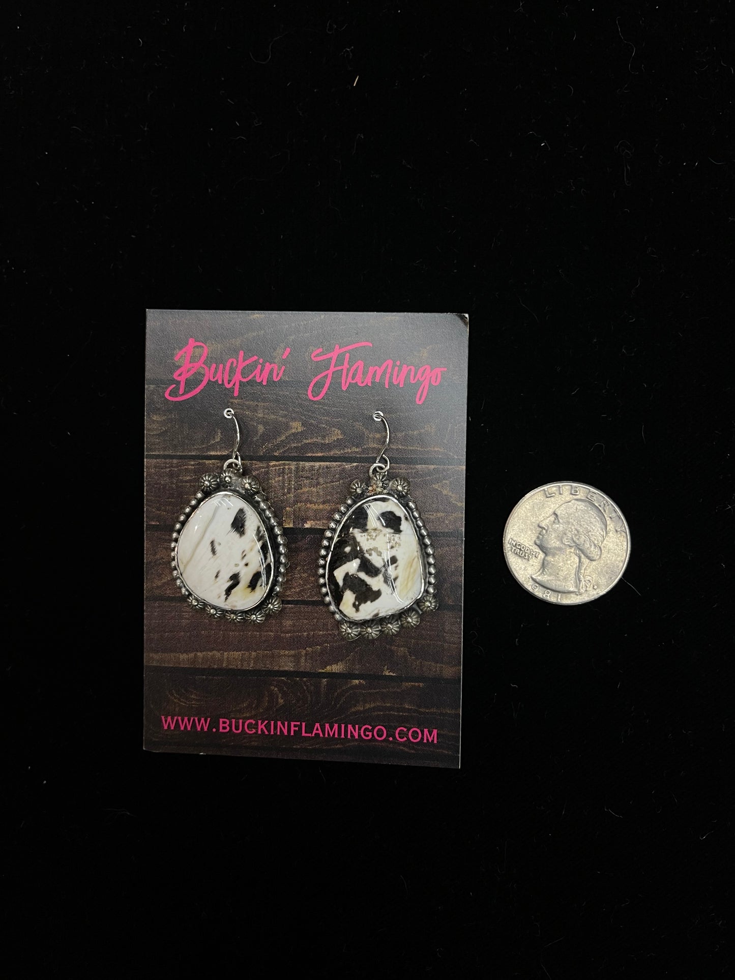 30" Magpie Shell Lariat with Earrings