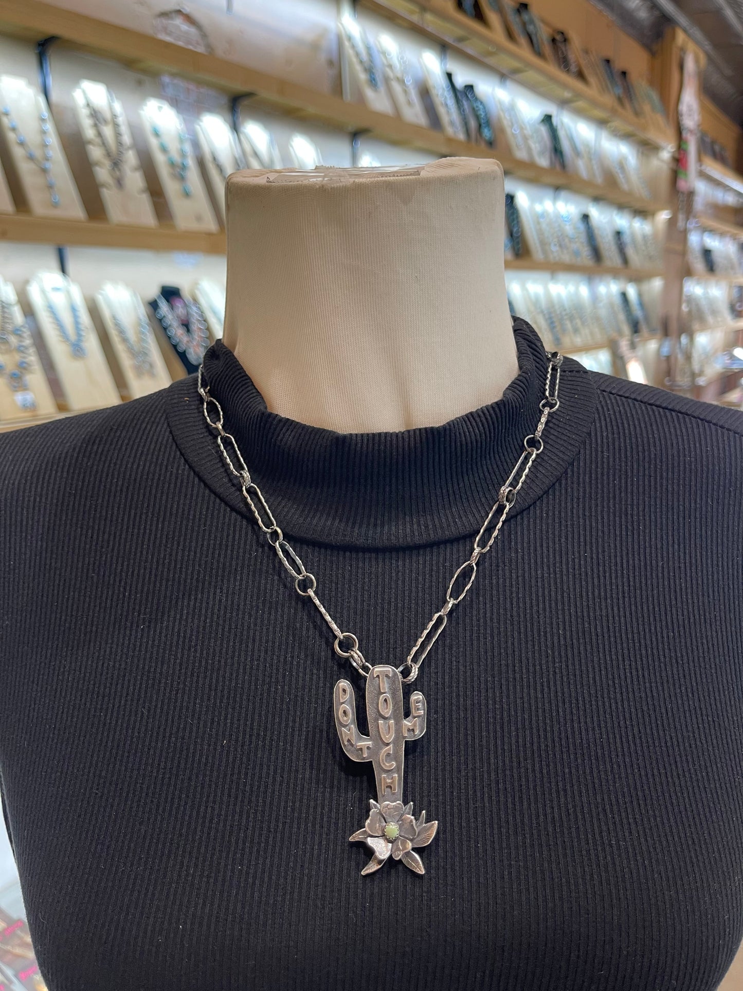 20" Bad Bronc Paperclip Chain & Pendant