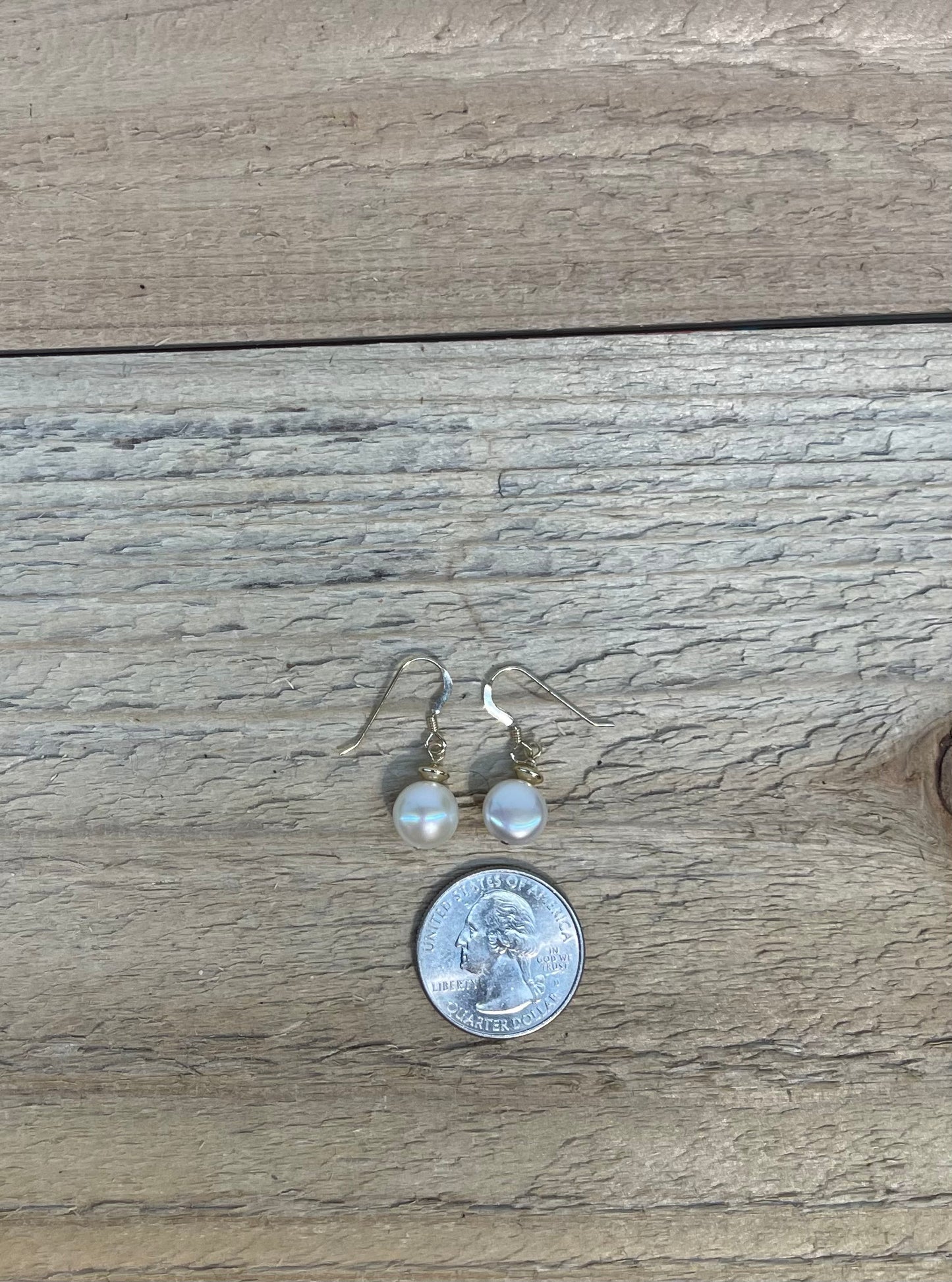 14k Gold Filled Fresh Water Pearl Dangles