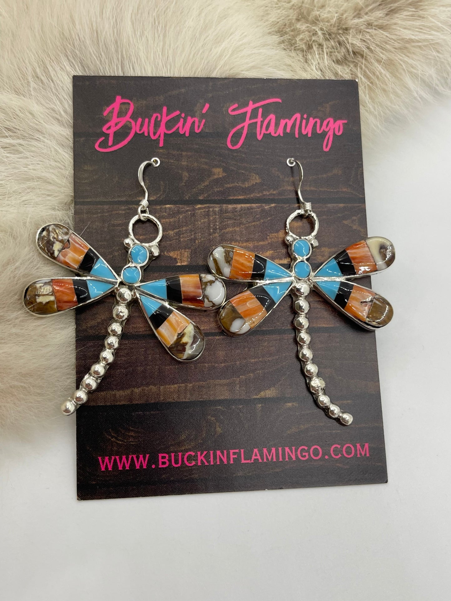Wild Horse Dragonfly Inlay By Angus Ahiyite, Zuni