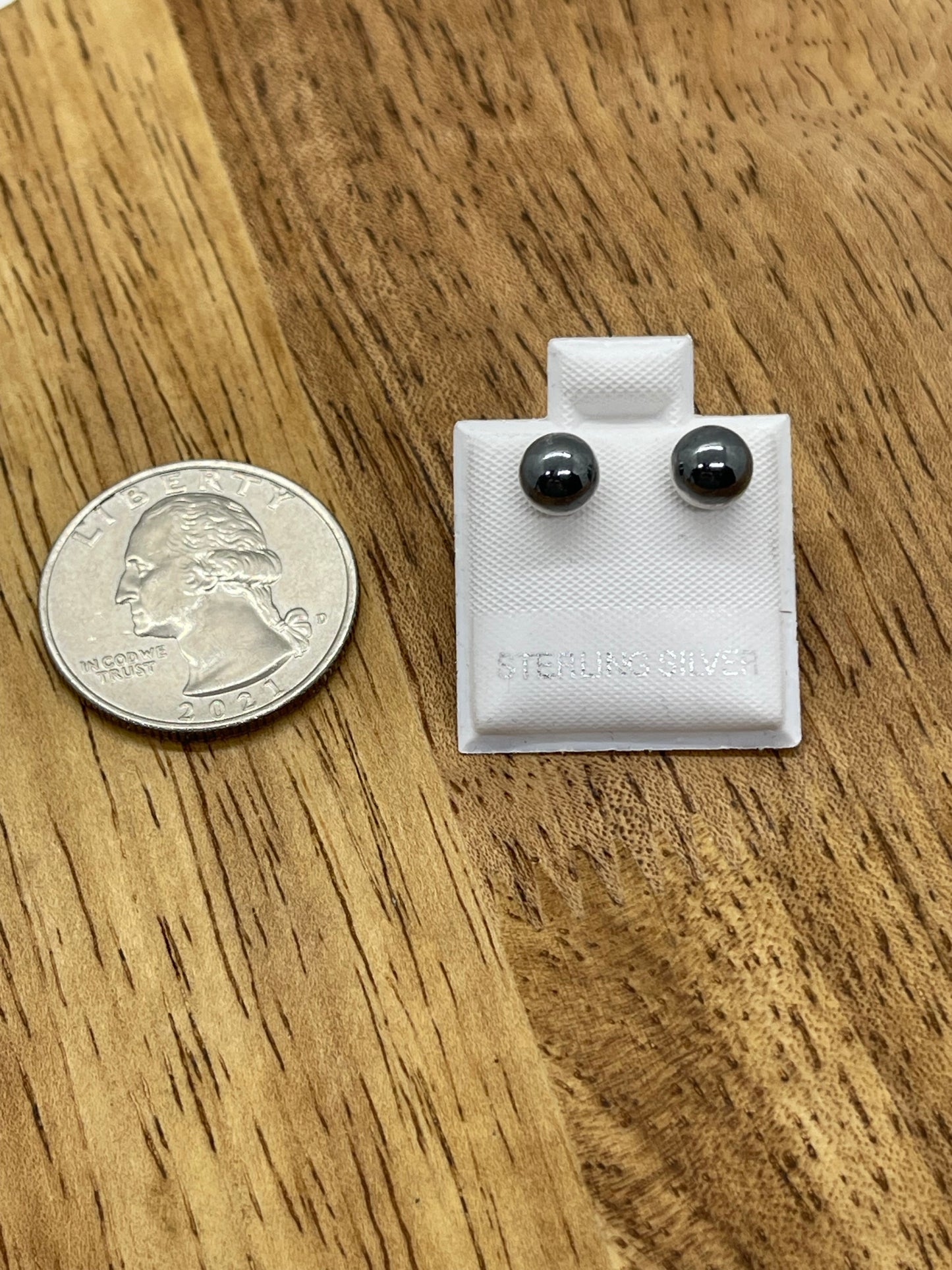 6mm Sterling Silver Navajo Pearl Post Earrings