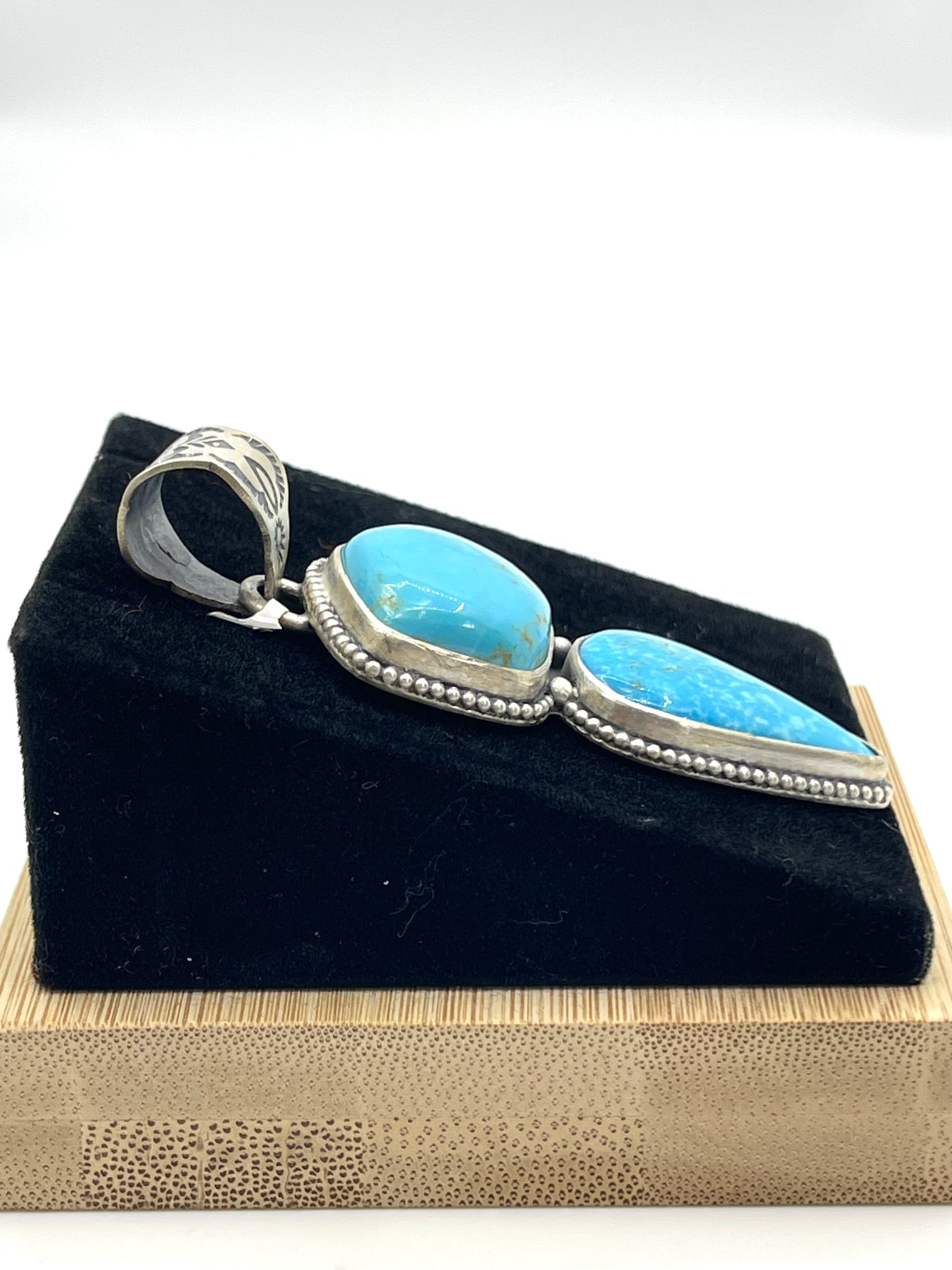 2 Stone Turquoise Pendant