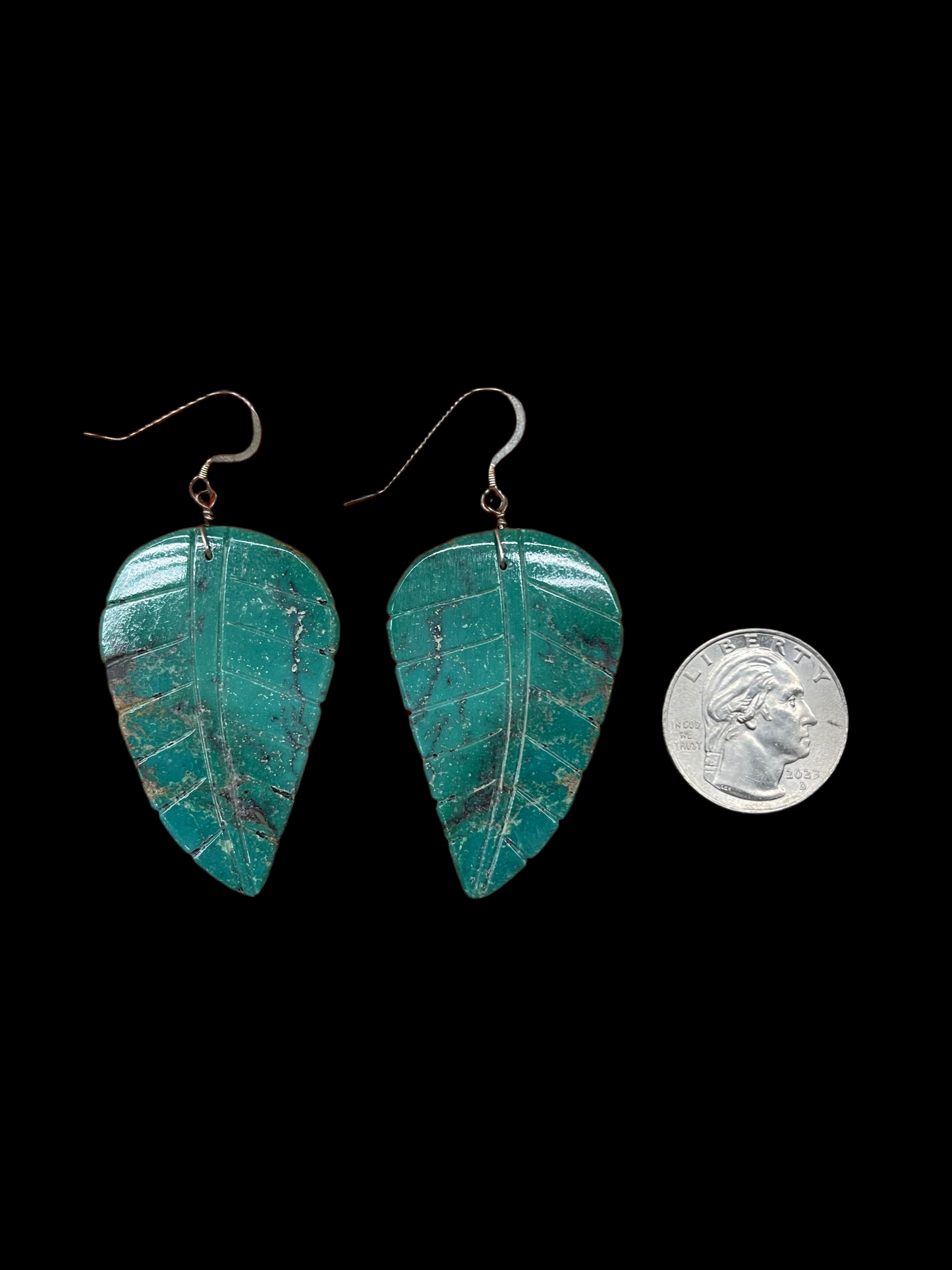 Emerald Valley Leaf Dangle Earrings