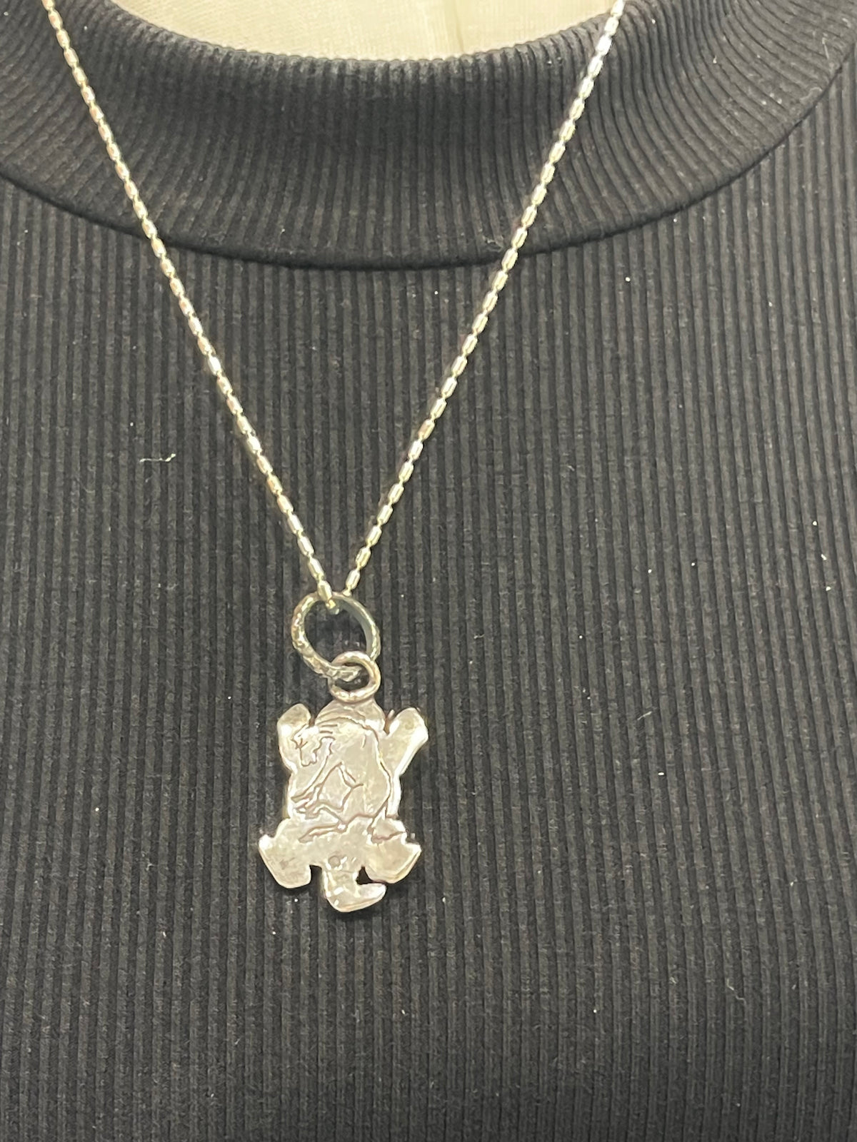 18” 8.5mm Bail Horny Toad Pendant by Bad Bronc