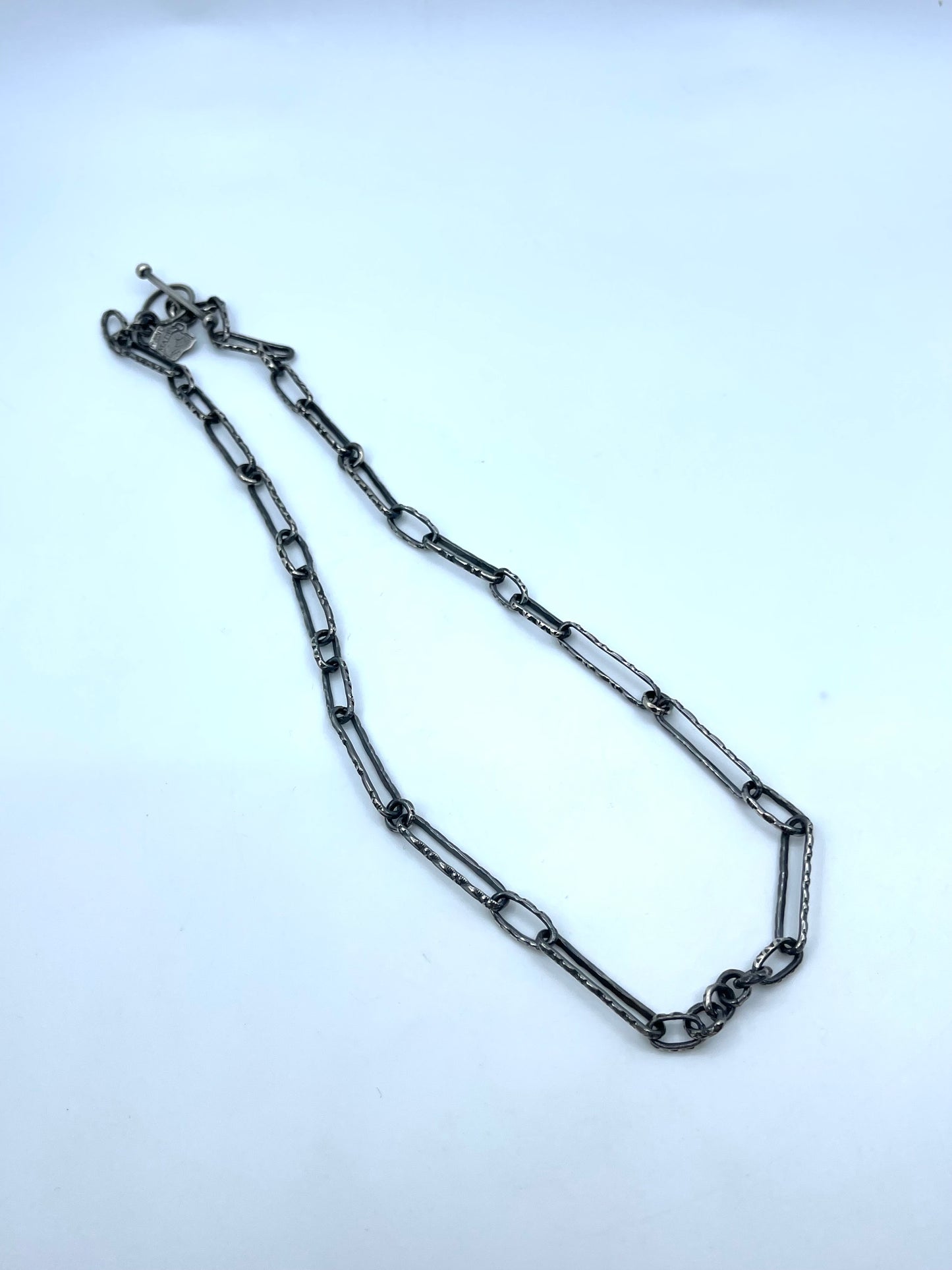 21.5” Handmade Paperclip Chain by Bad Bronc, Navajo