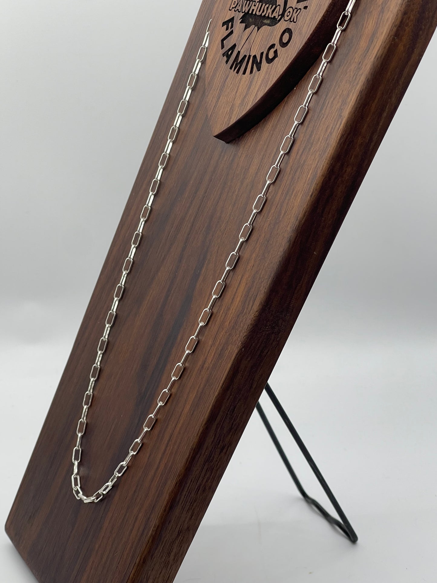 30" Sterling Silver Paperclip Chain Necklace