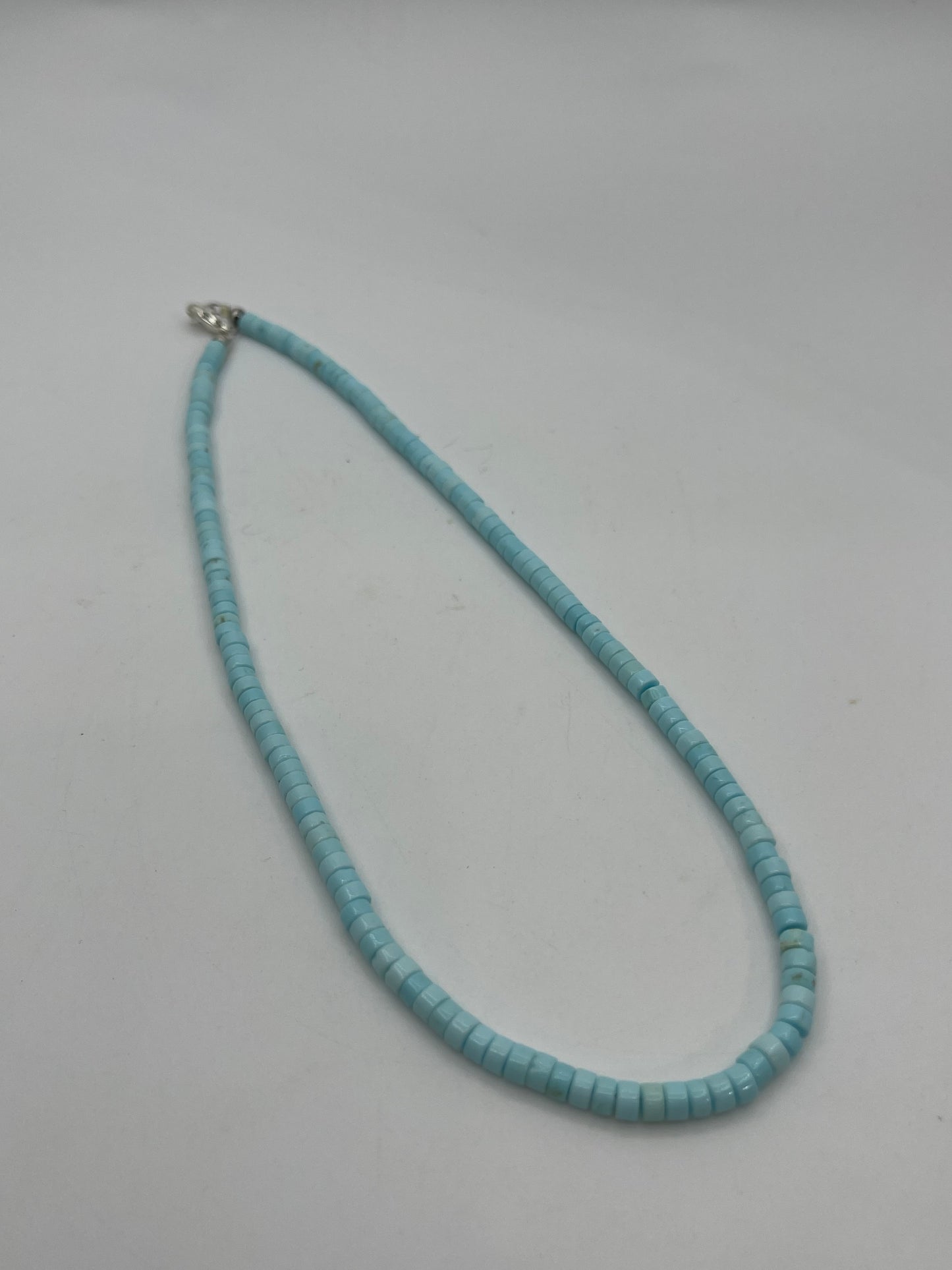 17" Color Enhanced Turquoise Necklace