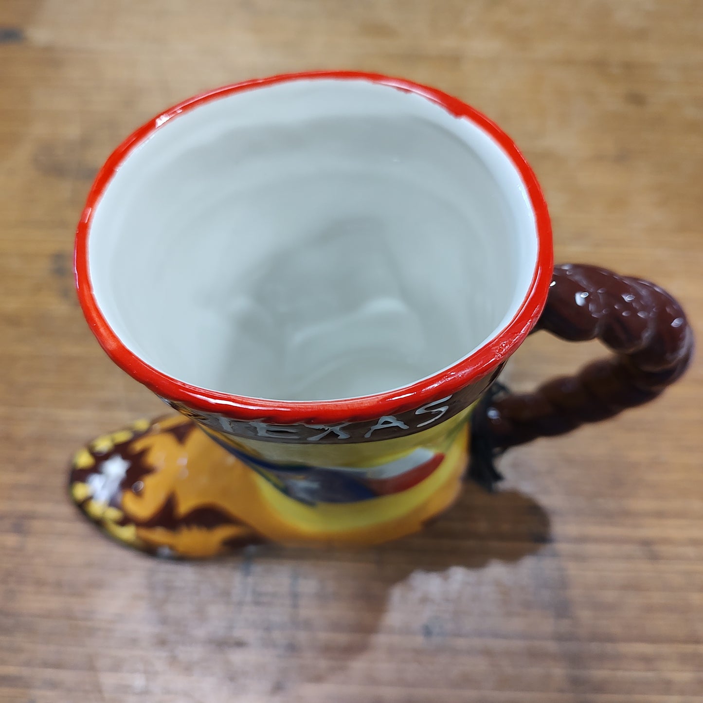 Vintage Texas Cowboy Boot Mug