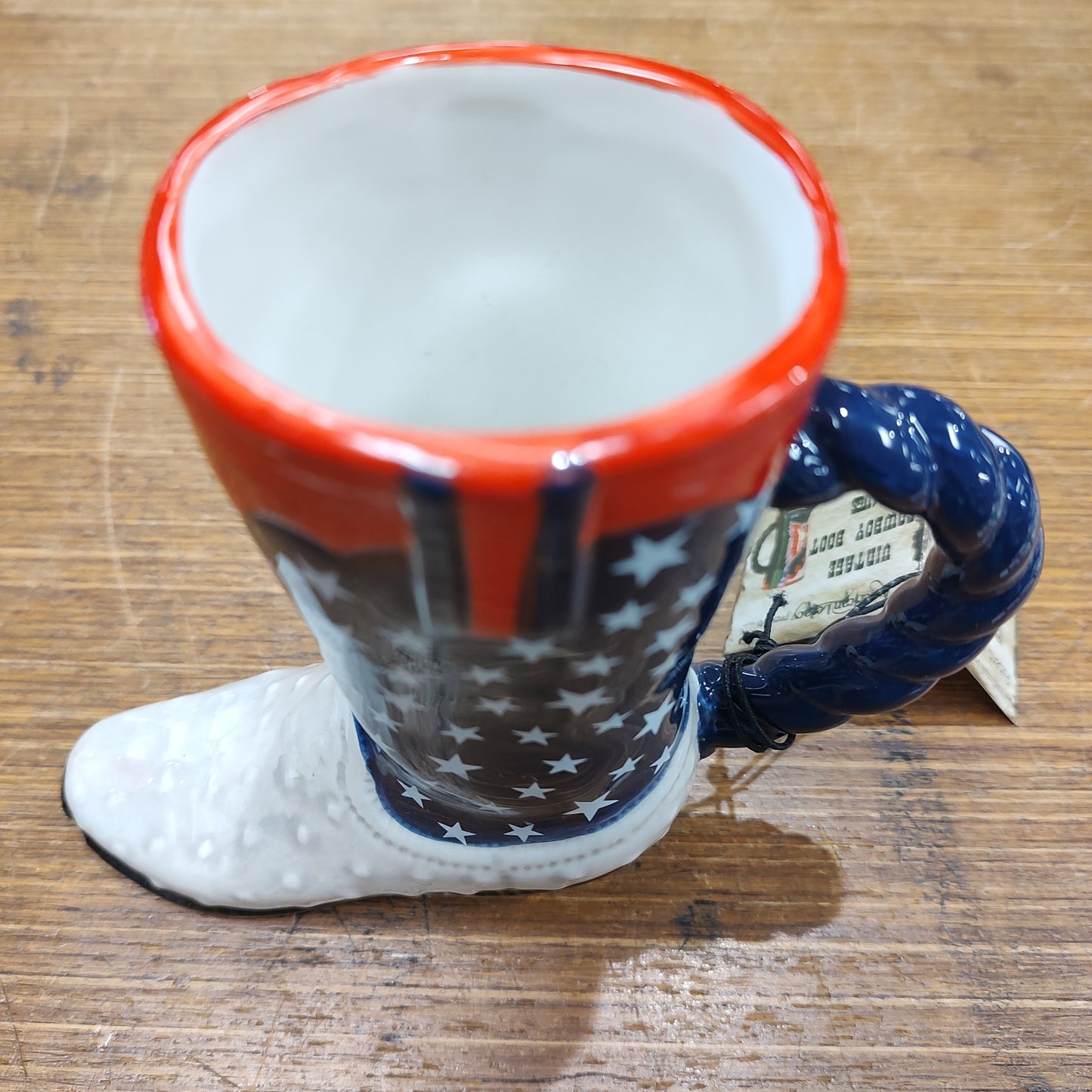 Small Vintage American Cowboy Boot Mug