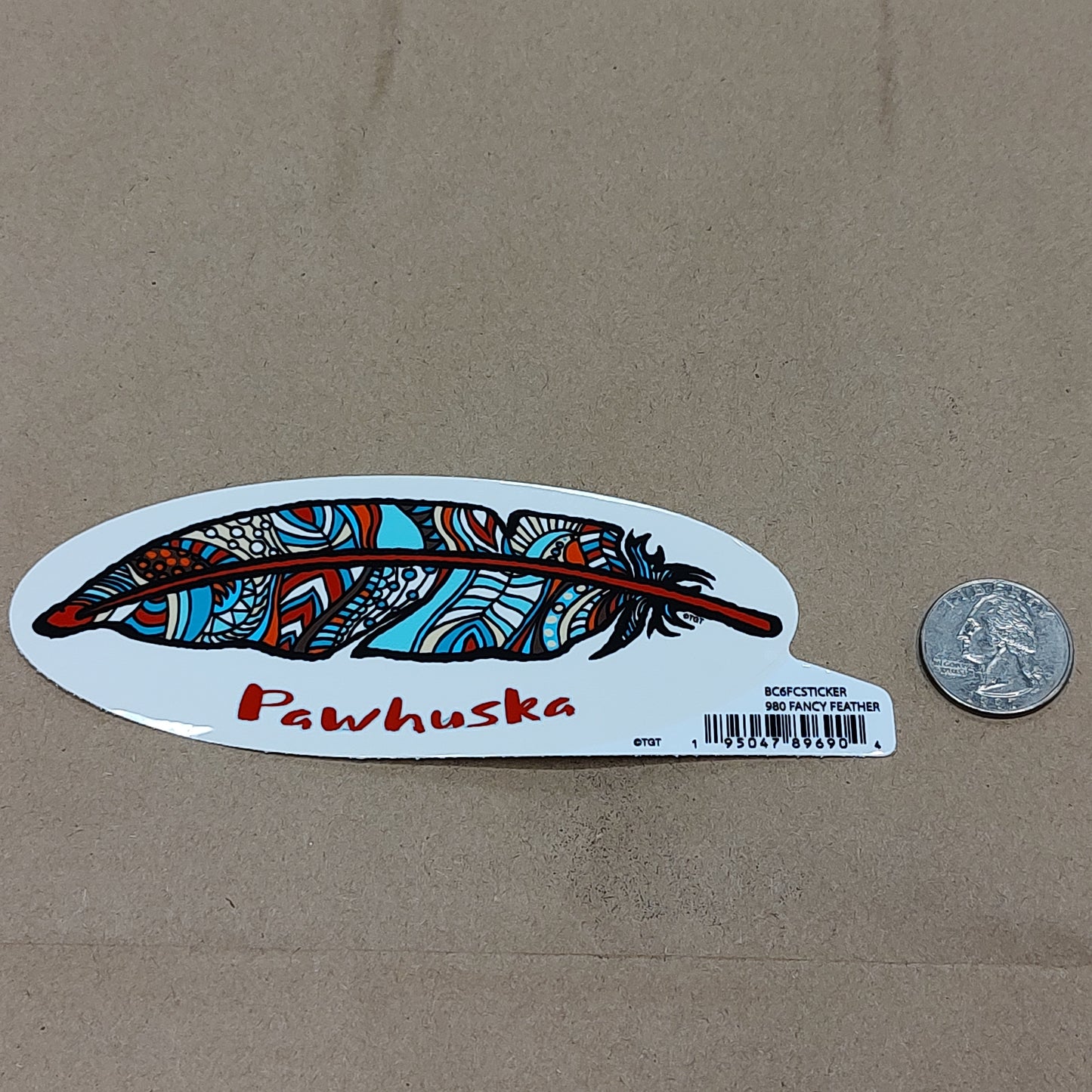 Fancy Feather Pawhuska - sticker