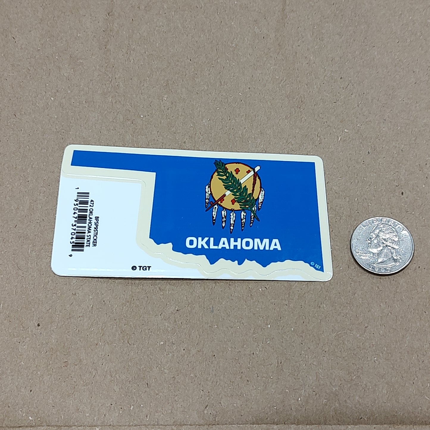 Oklahoma State with Seal - sticker