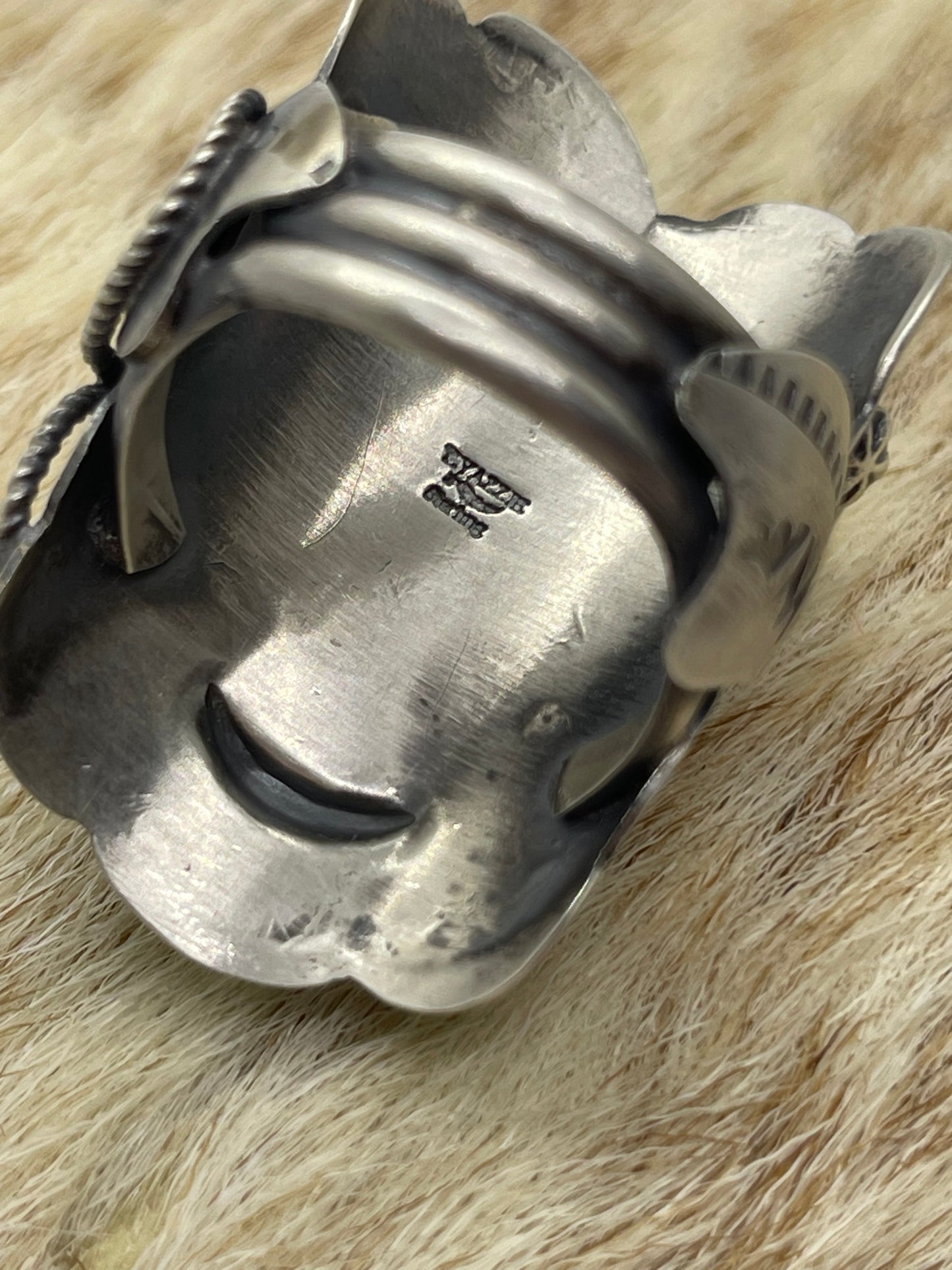 Saddle Ring by Tim Yazzie, Navajo