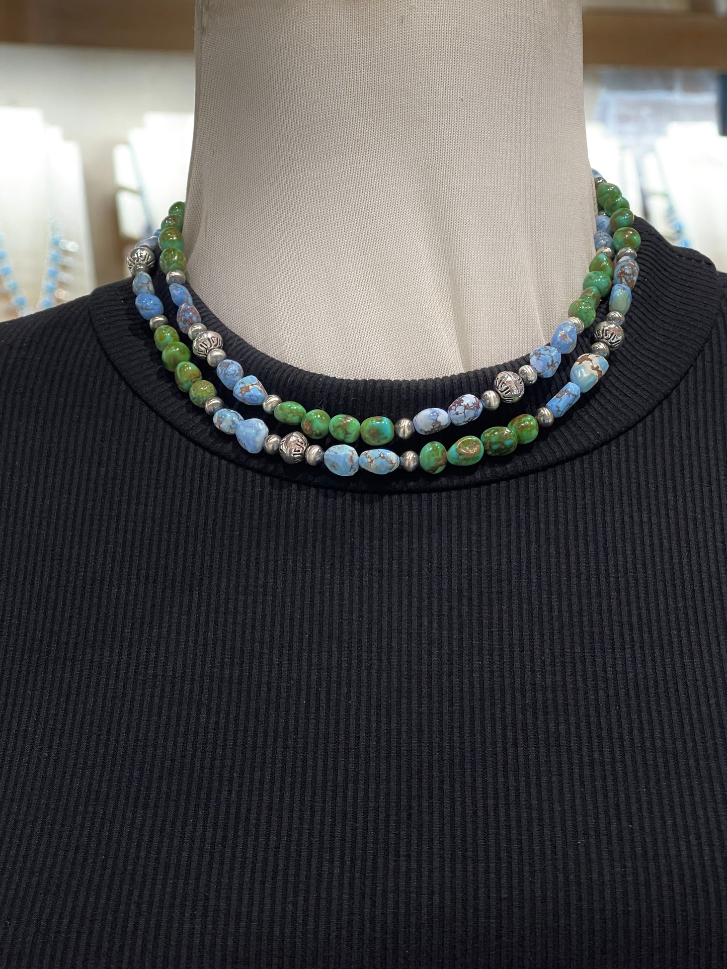 32" Sonoran Gold Turquoise Necklace