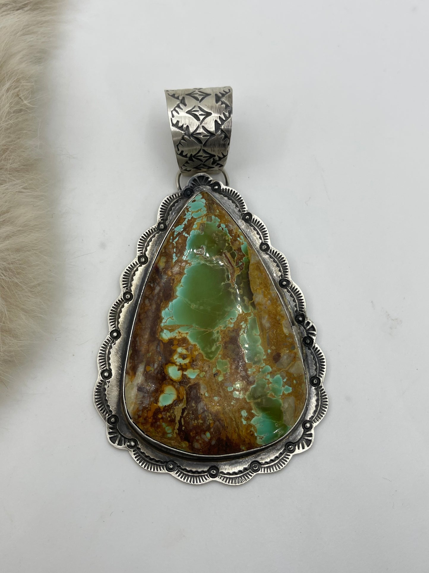 Royston Turquoise by Rick Enriquez, Navajo 19mm Bale