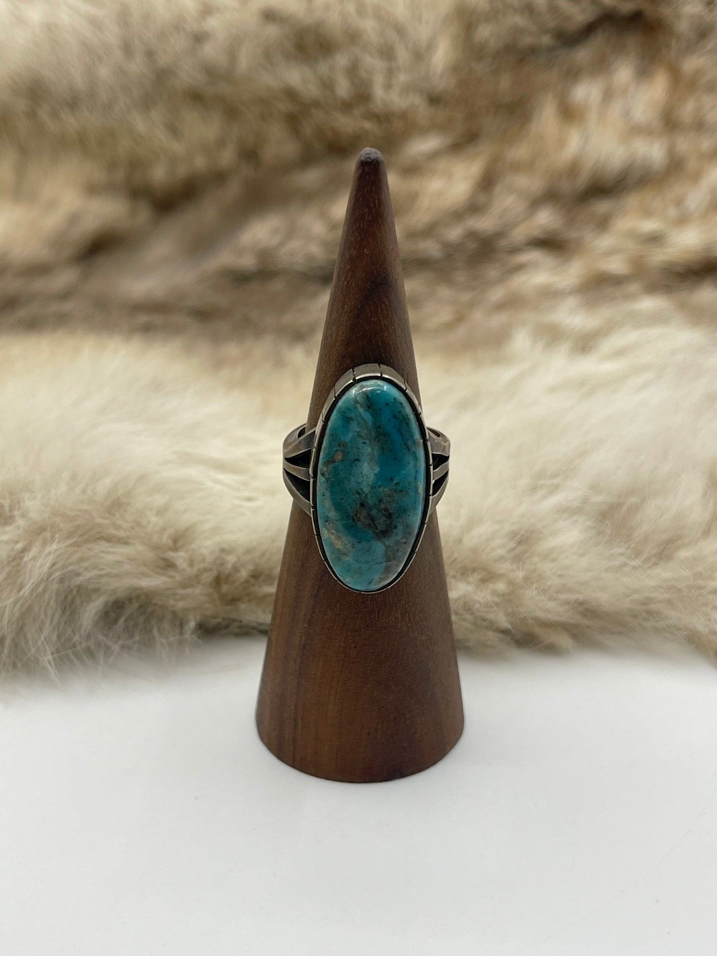 7.5 Kingman Ring by Marie House, Navajo
