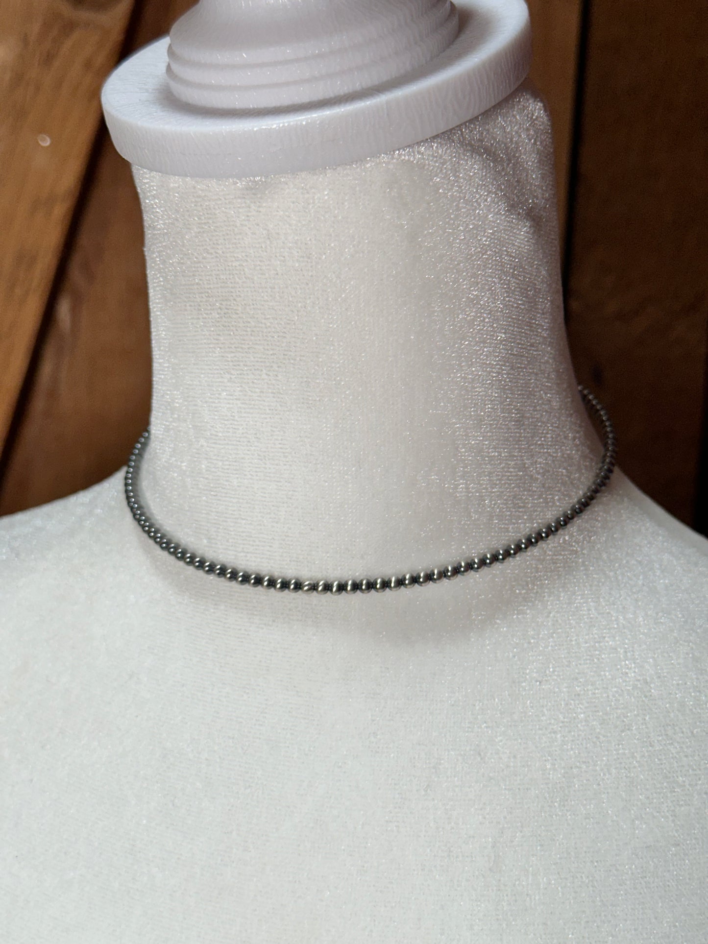 3mm Navajo Pearl Style Memory Wire Choker