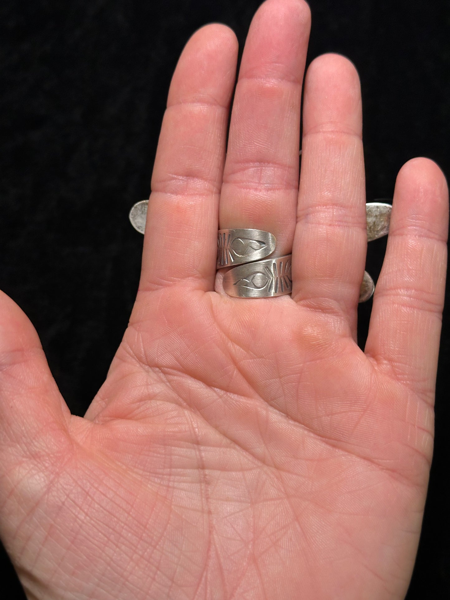 Adjustable Pixie Turquoise Dragonfly Ring by Tim Vandever, Navajo