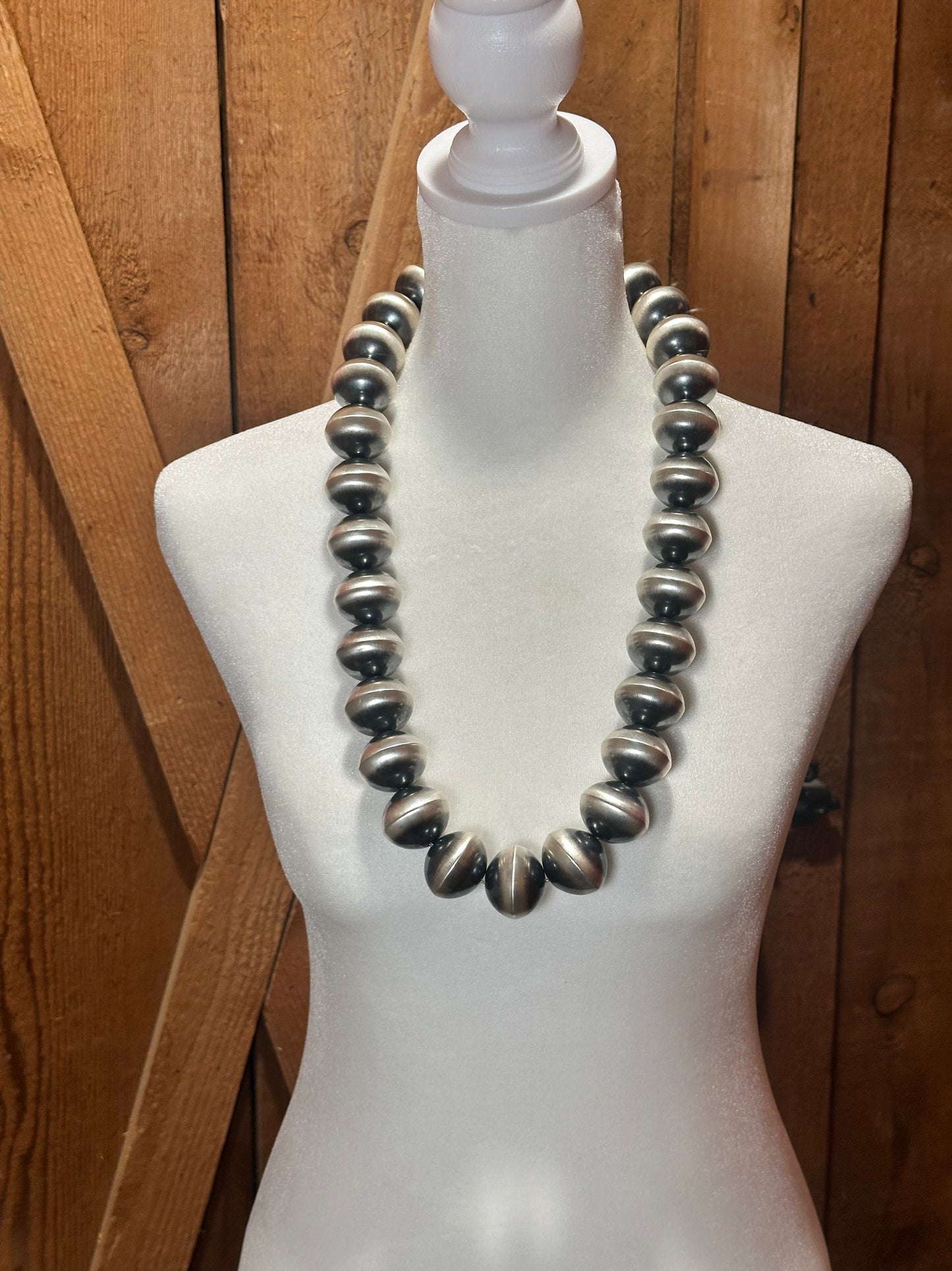 30" 29mm Navajo Pearls by Crystal Haley, Navajo