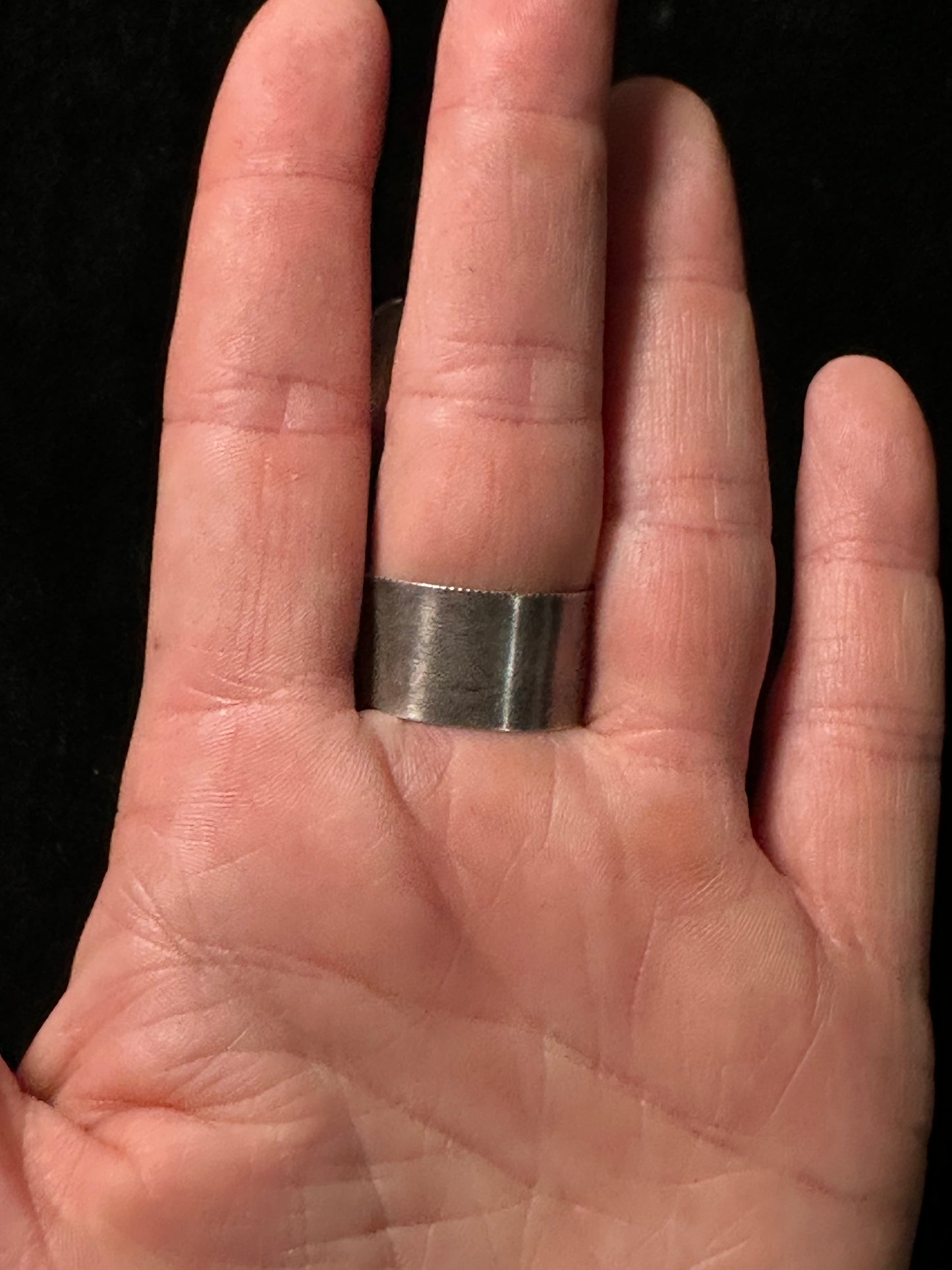 12.0 Kingman Turquoise Heavy Ring By Gilbert Nez, Navajo