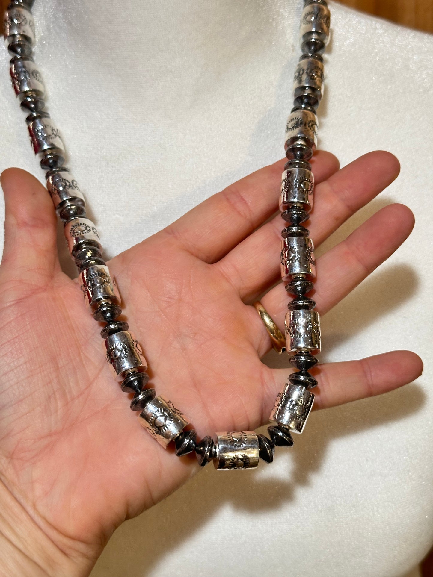24" 10mm Disk/ 13mm Barrel Beads
