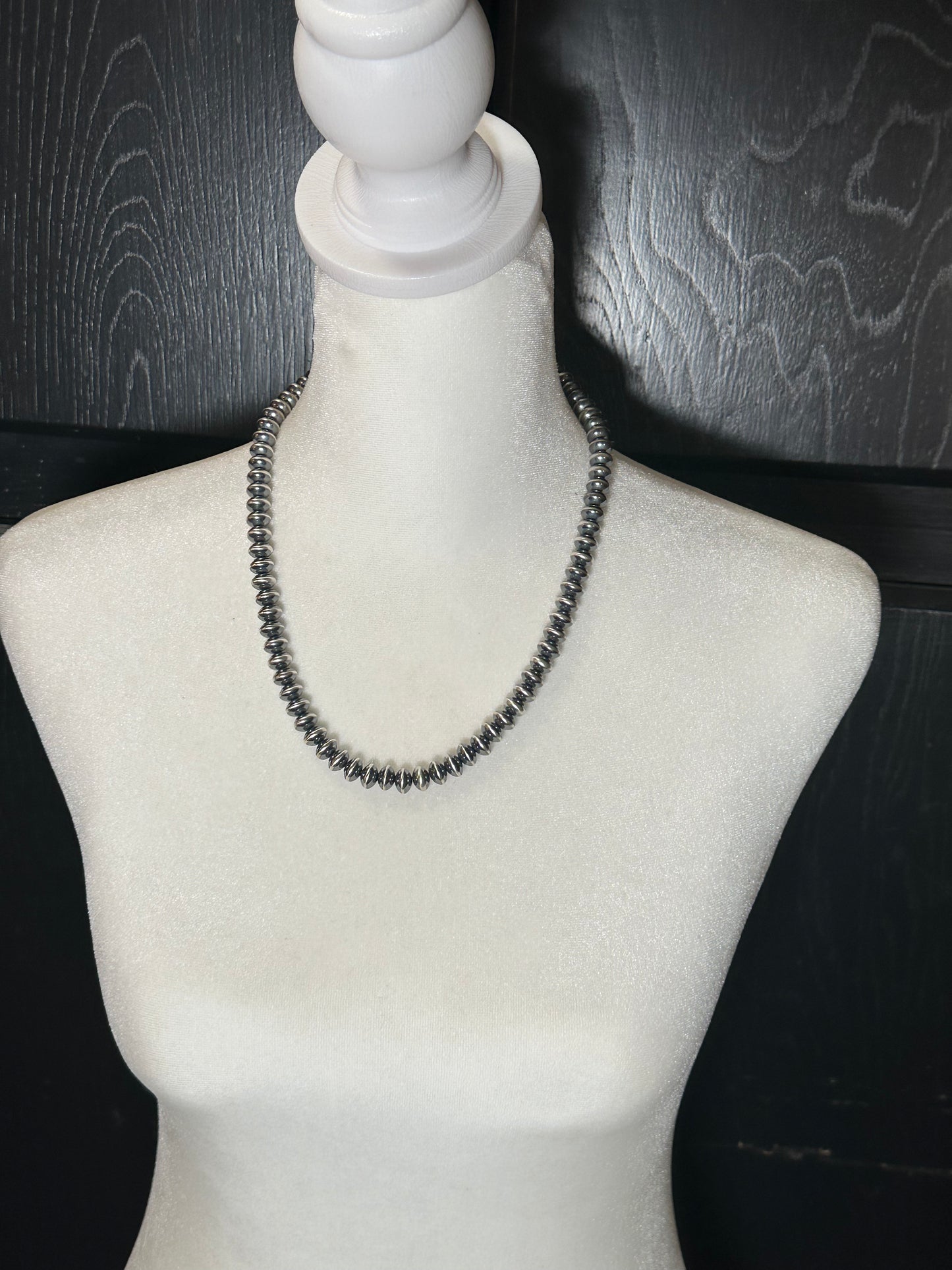 20" 9mm Navajo Pearls by Haley, Navajo