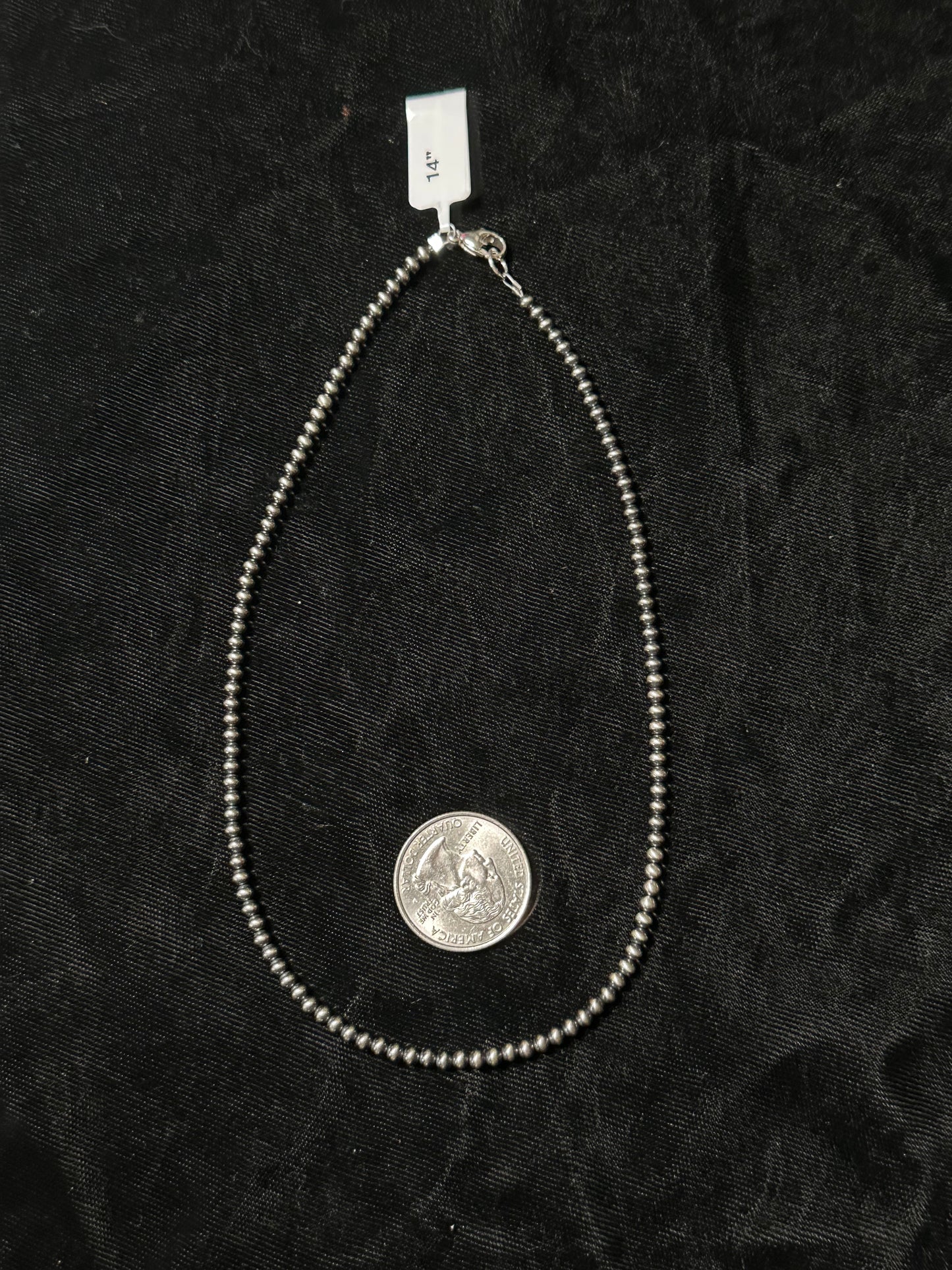 14" 3mm Navajo Style Pearls
