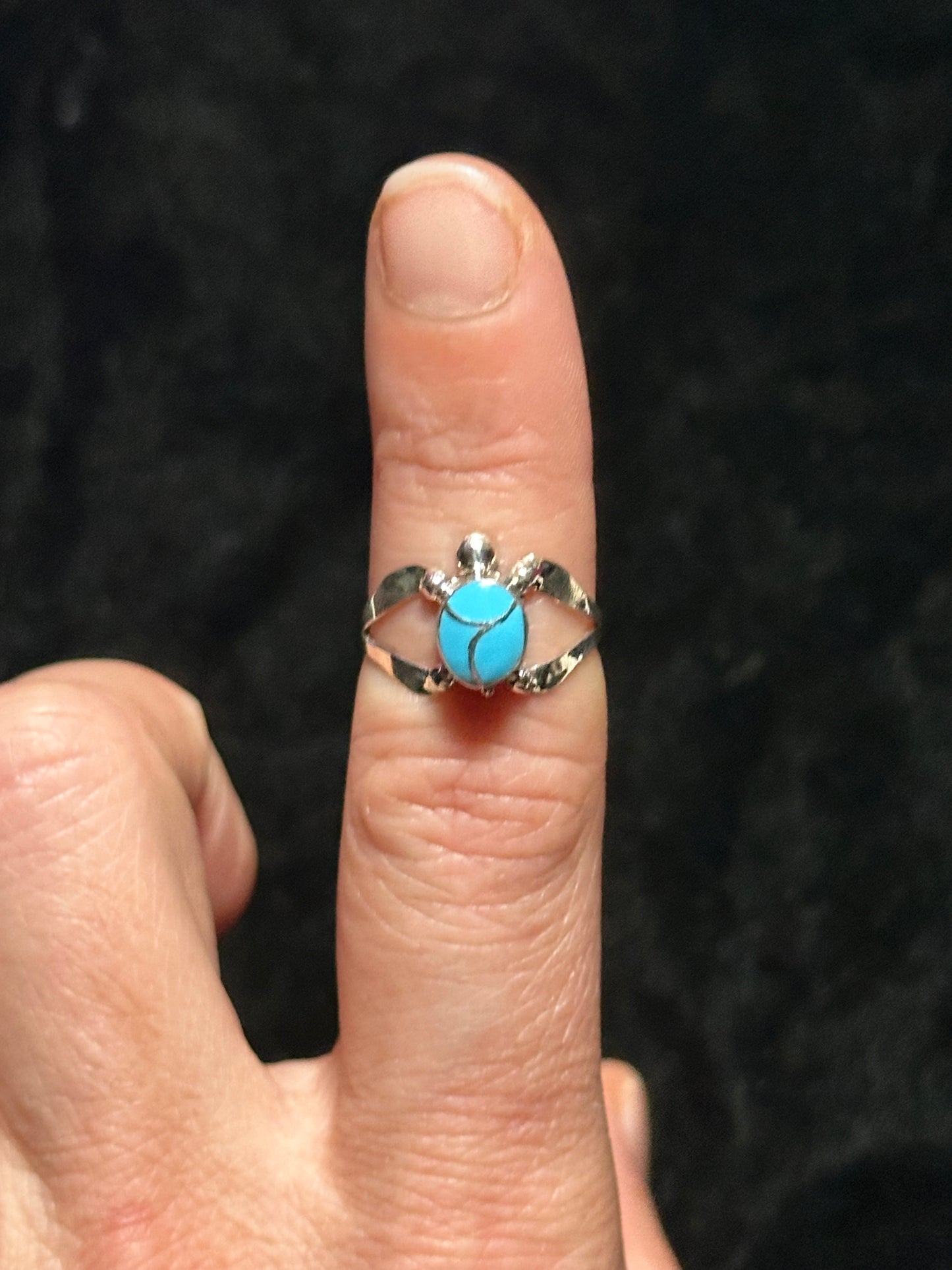 6.5 Turquoise Ring by Verona Yatsatie, Zuni