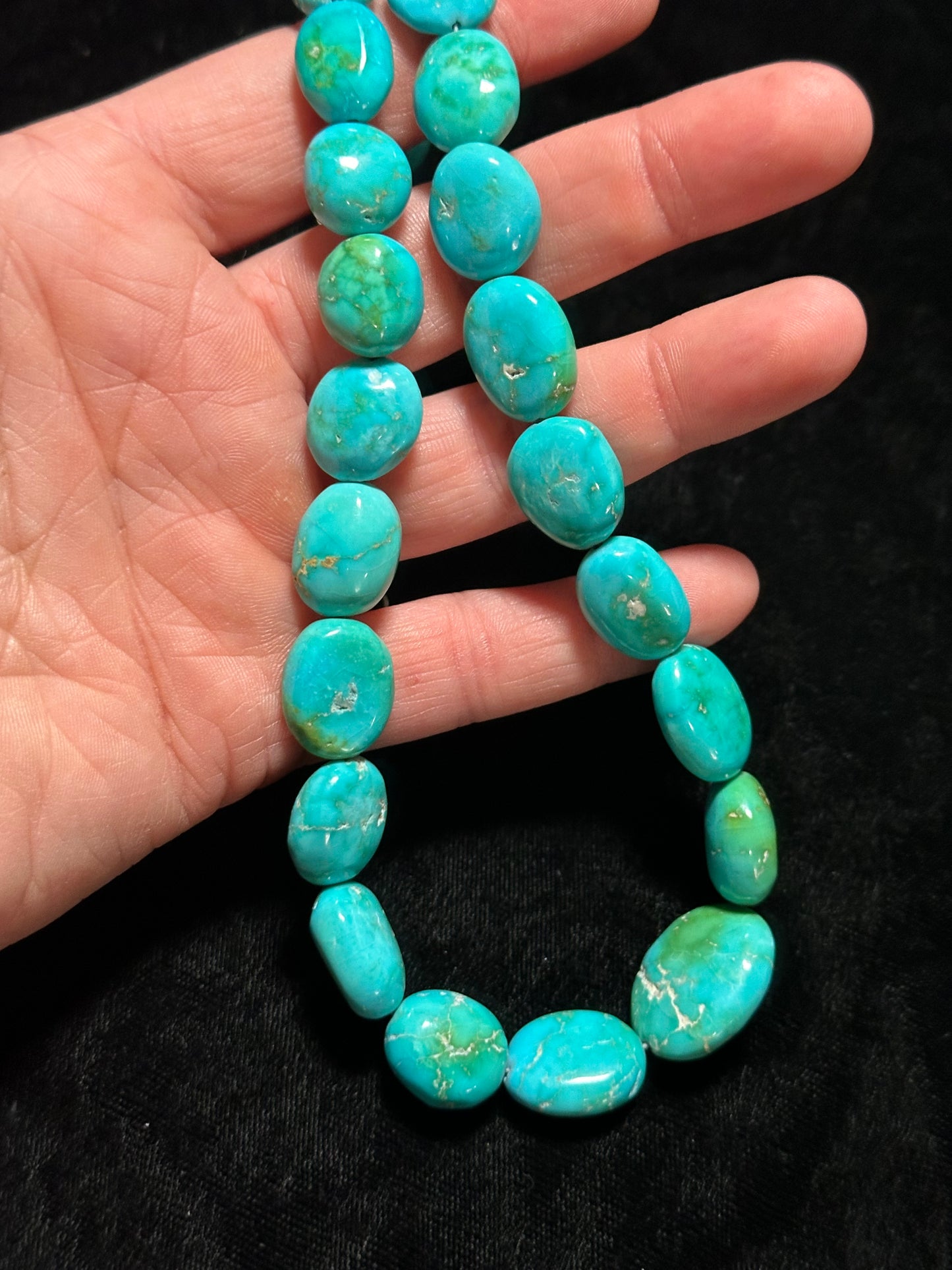 18"+3"ext Sonoran Gold Turquoise Nugget Necklace