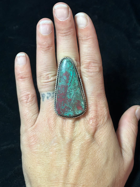 10.0 Sonoran Sunrise Turquoise Ring by Boyd Ashley, Navajo