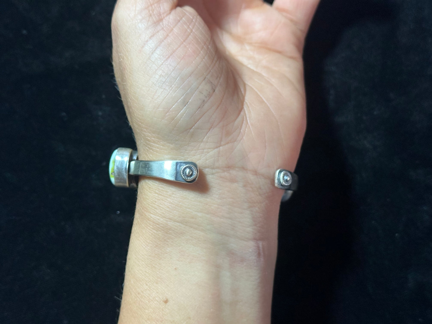 6 1/2" Palomino Turquoise Cuff by Tom Lewis, Navajo