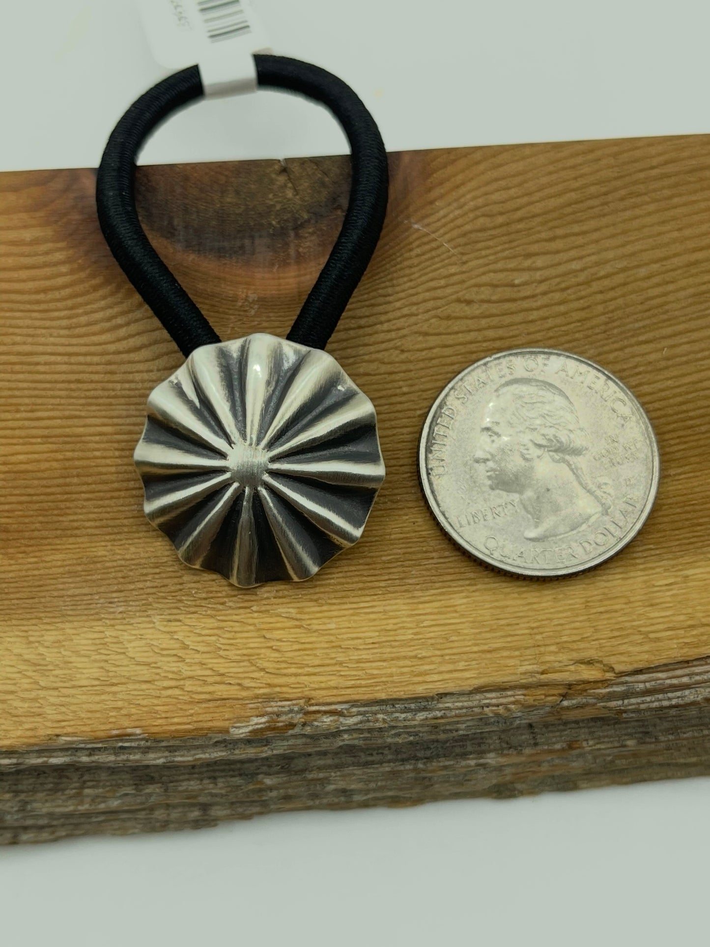 Concho Ponytail Holder by Arlene Soce, Navajo