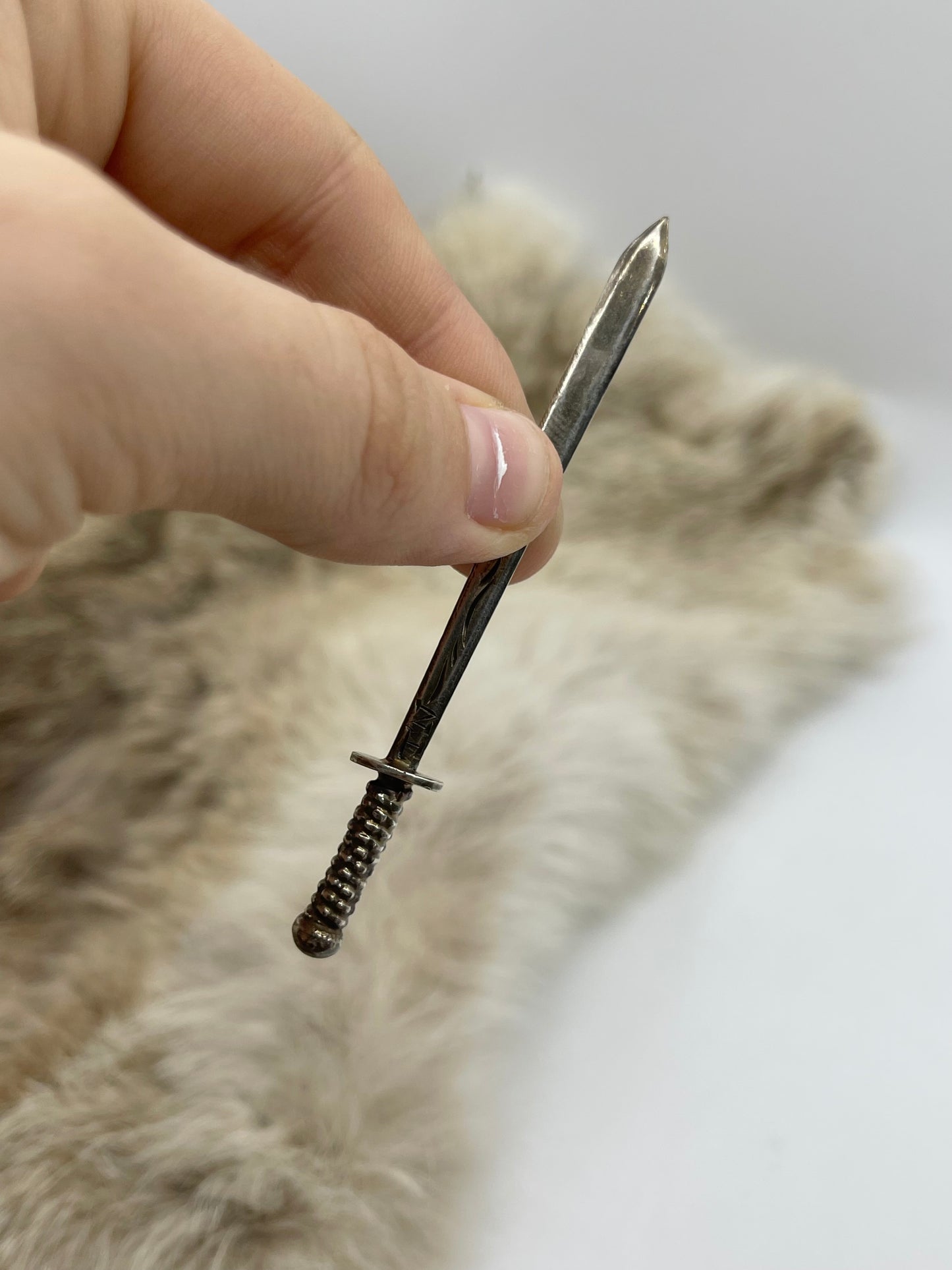 Sword Sterling Hat Toothpick by Bad Bronc
