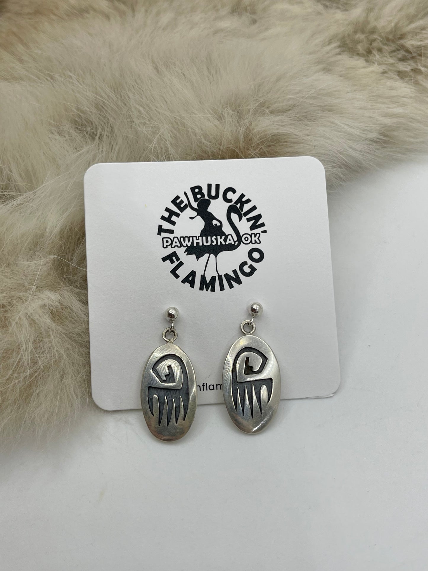 Sterling Silver Earrings by Augustine Mowa, Jr.
