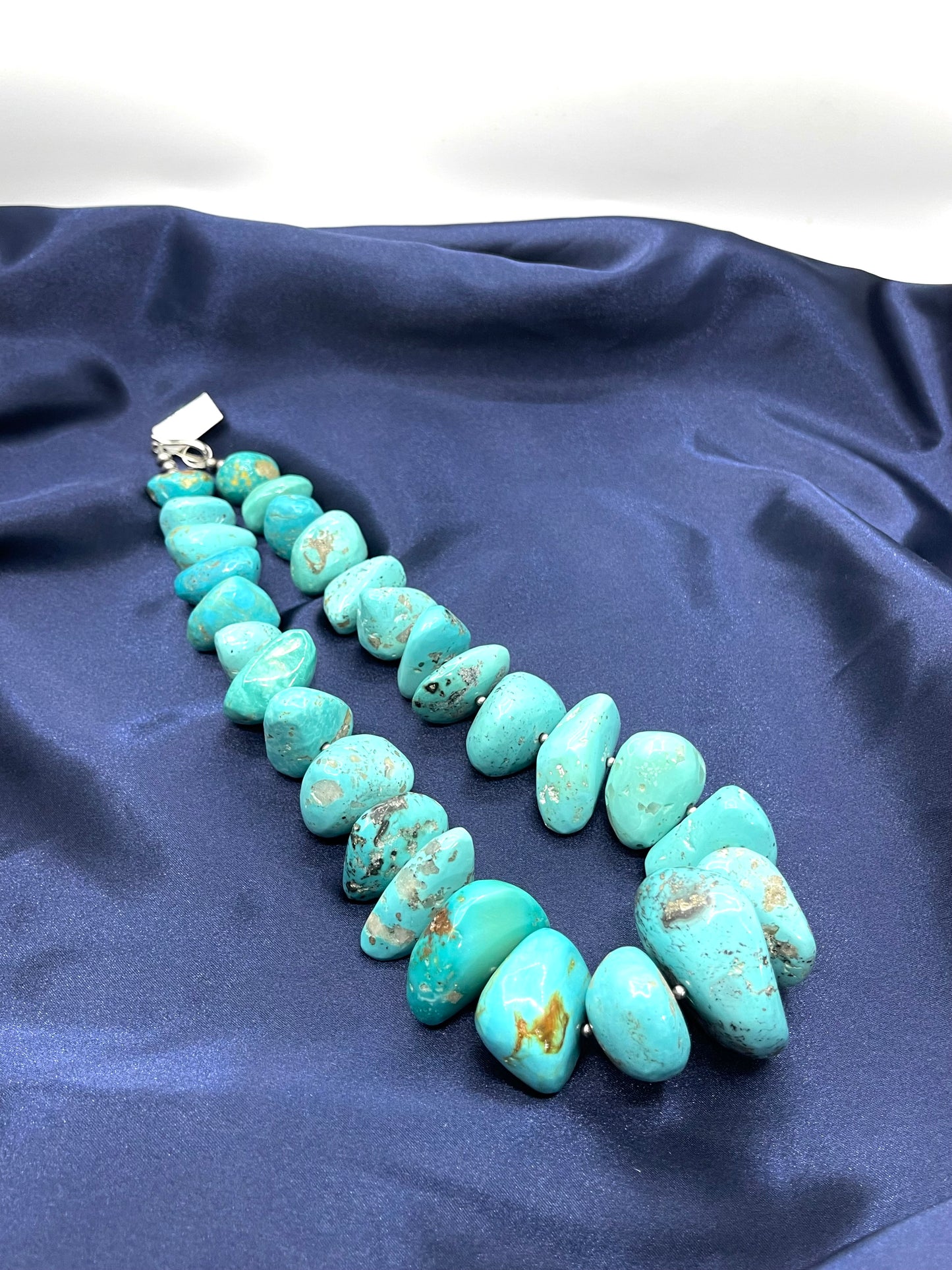 22" Natural Kingman Chunky Stone Necklace