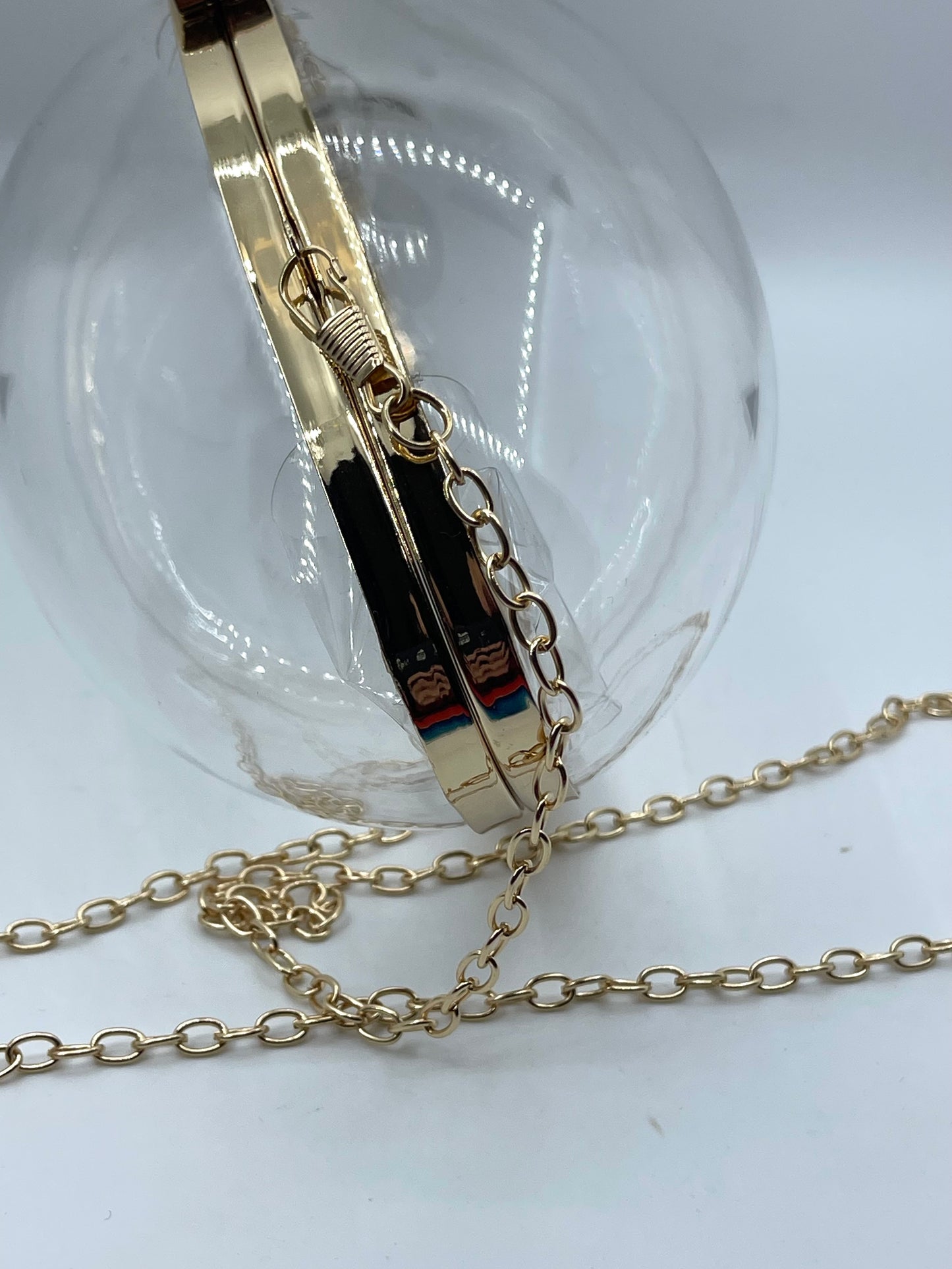 Clear Football Clutch Purse