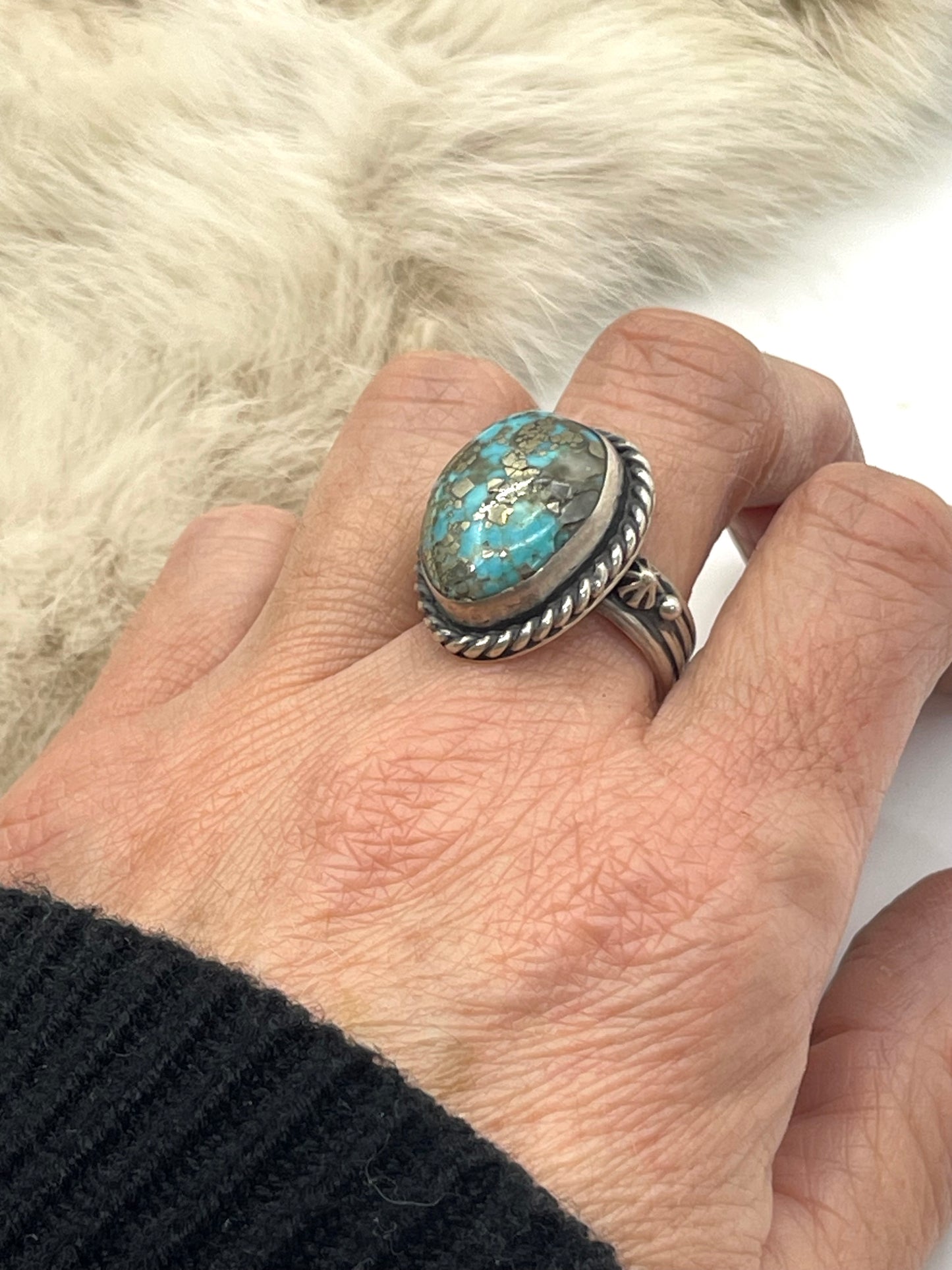 5.5 Cripple Creek Turquoise Ring