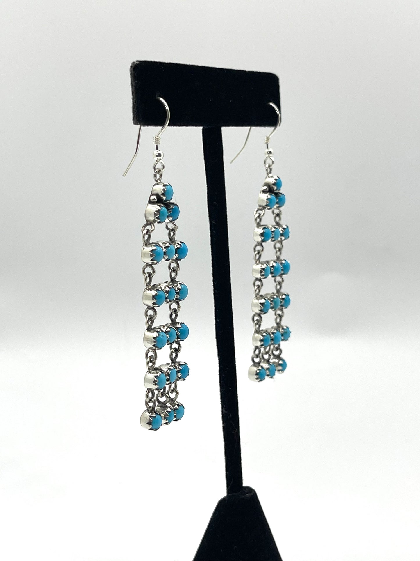 Turquoise Chandelier Dangle Earrings