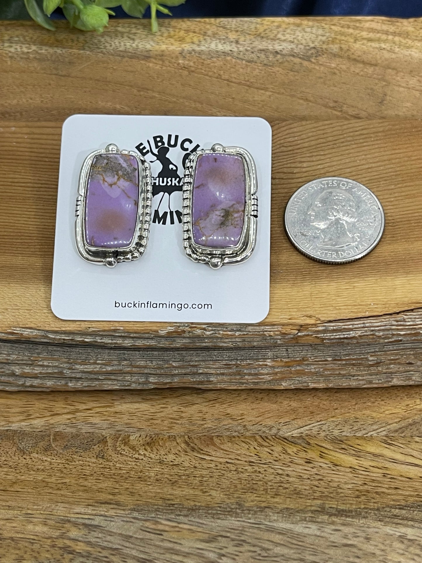 Phosphosidenite Post Earrings By Joelias Draper, Navajo
