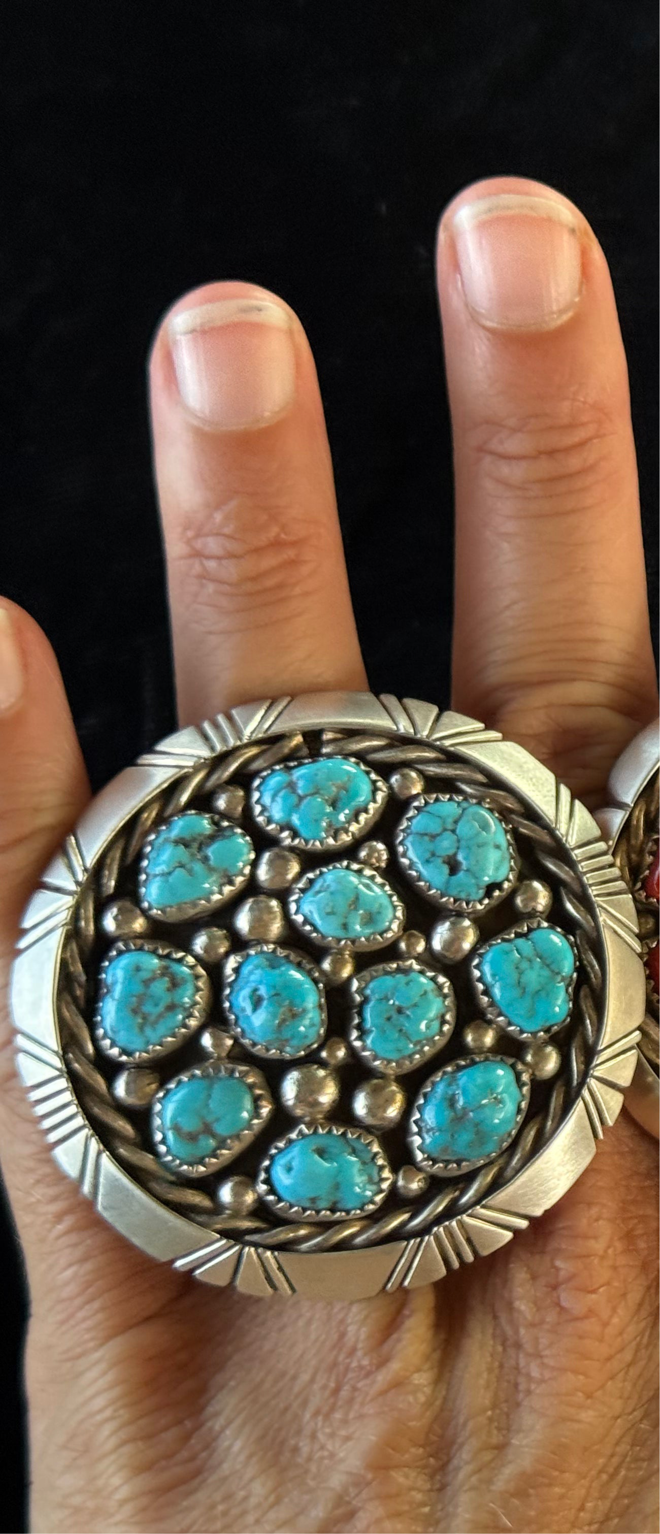 11.0 Turquoise 11- Stone by Benjamin James, Navajo