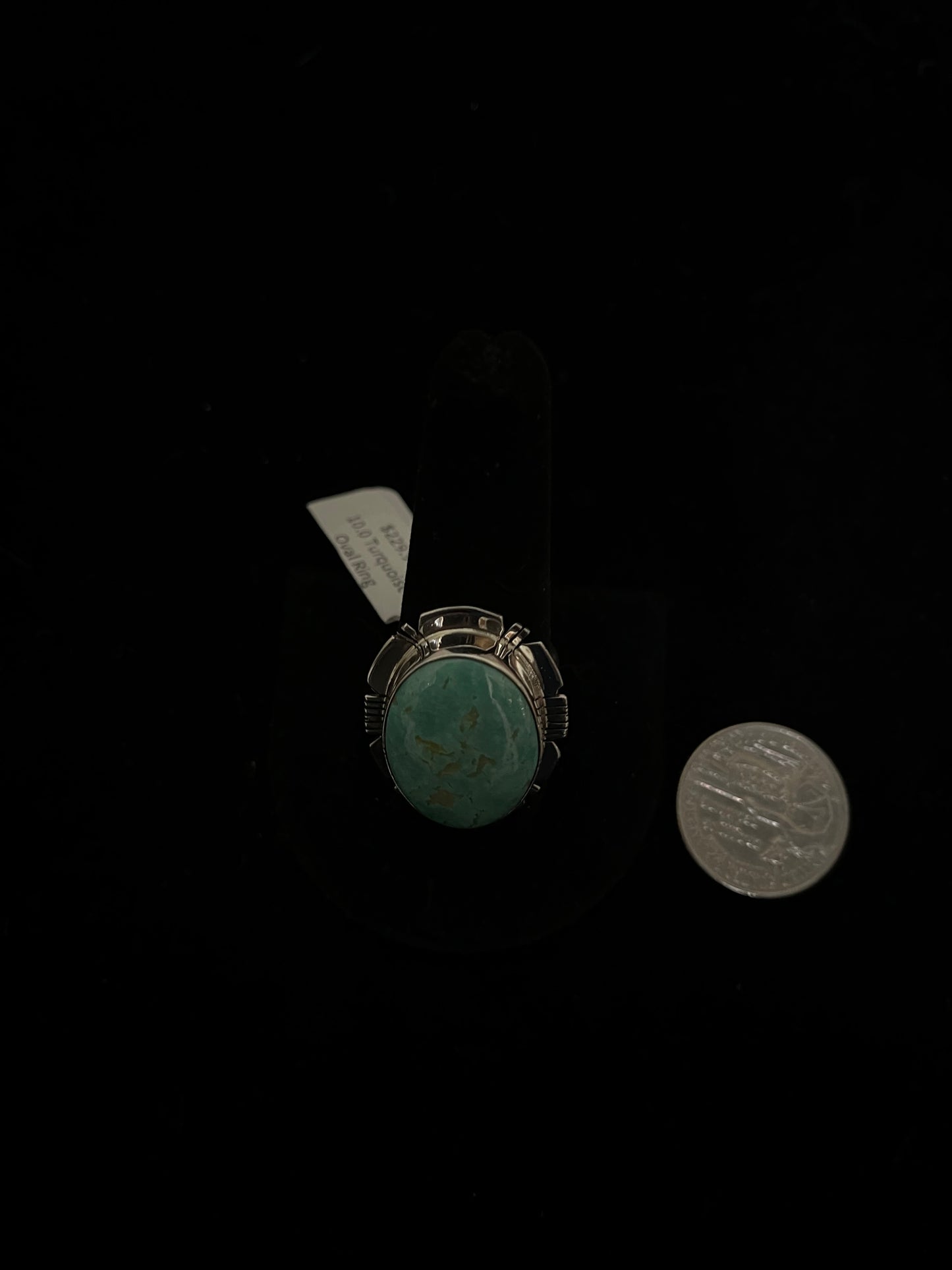 11.0 Turquoise Oval Ring