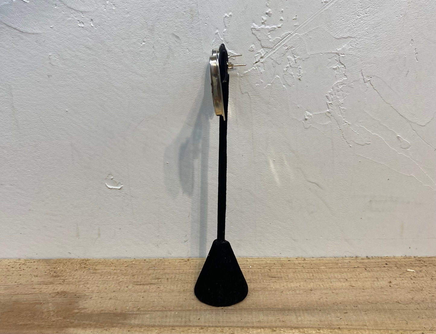 Oval Wild Horse Post Earrings by Marie Jackson, Navajo