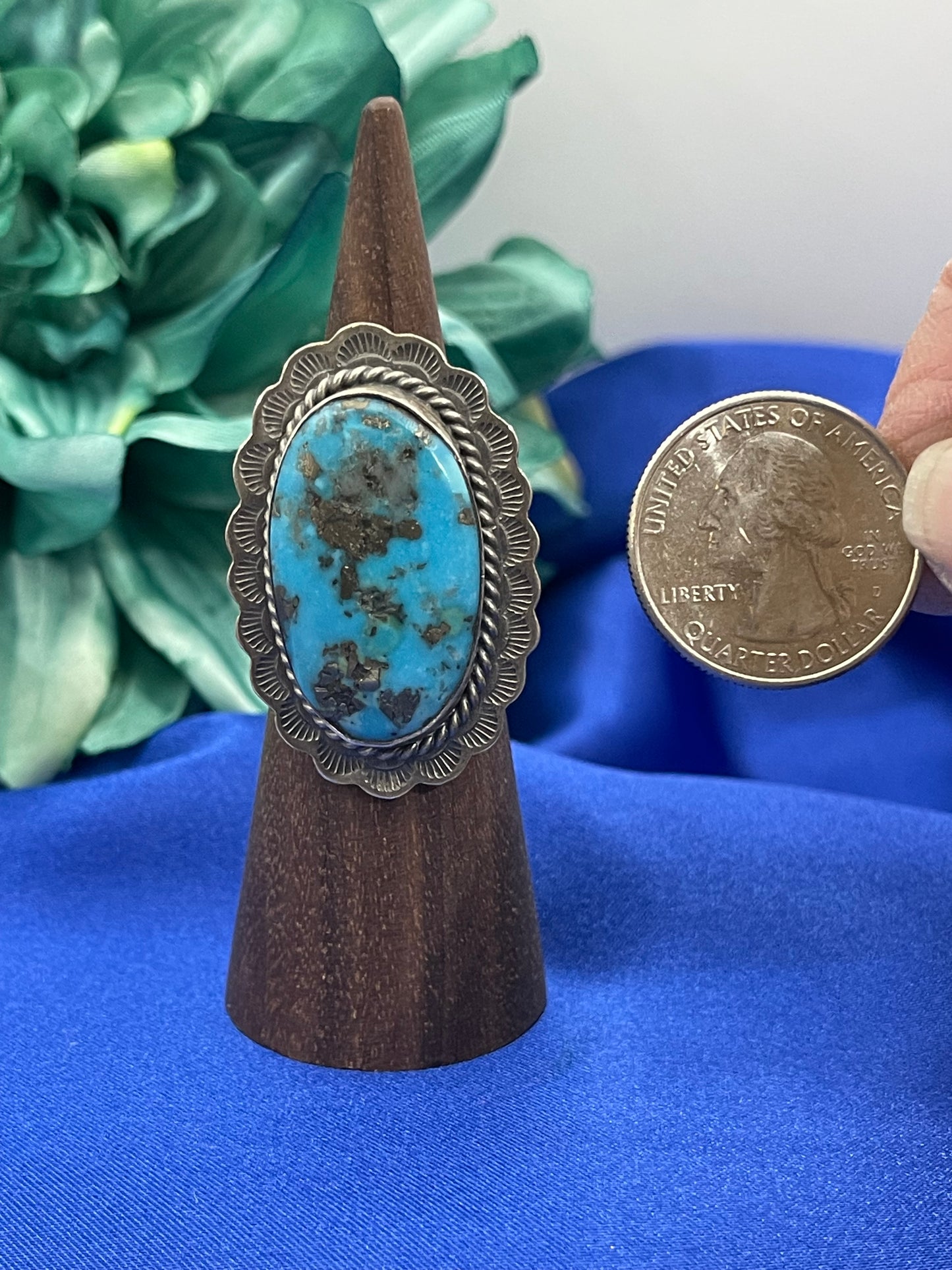 7.0 Persian Turquoise Ring