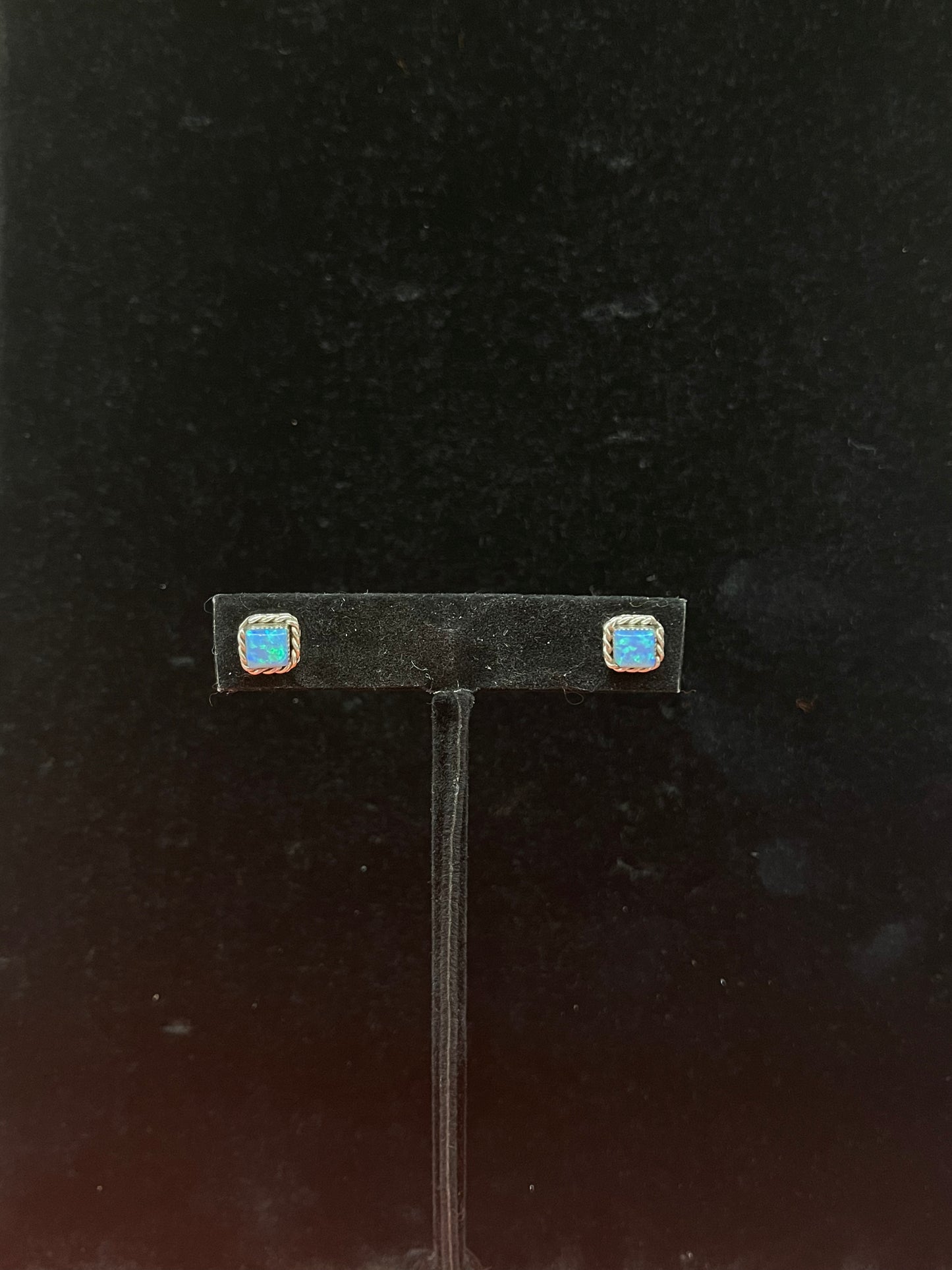 Opal Square Studs