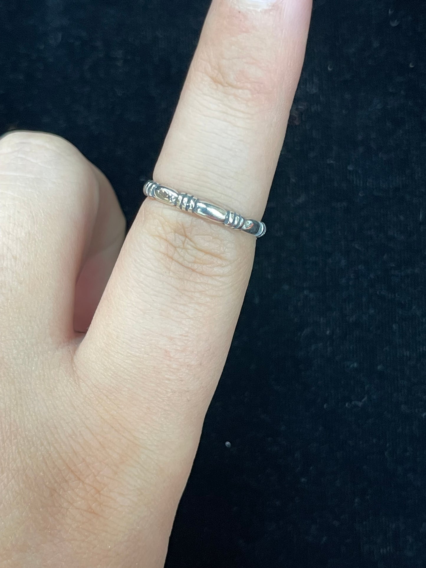 6.0 Dainty Sterling Silver Ring