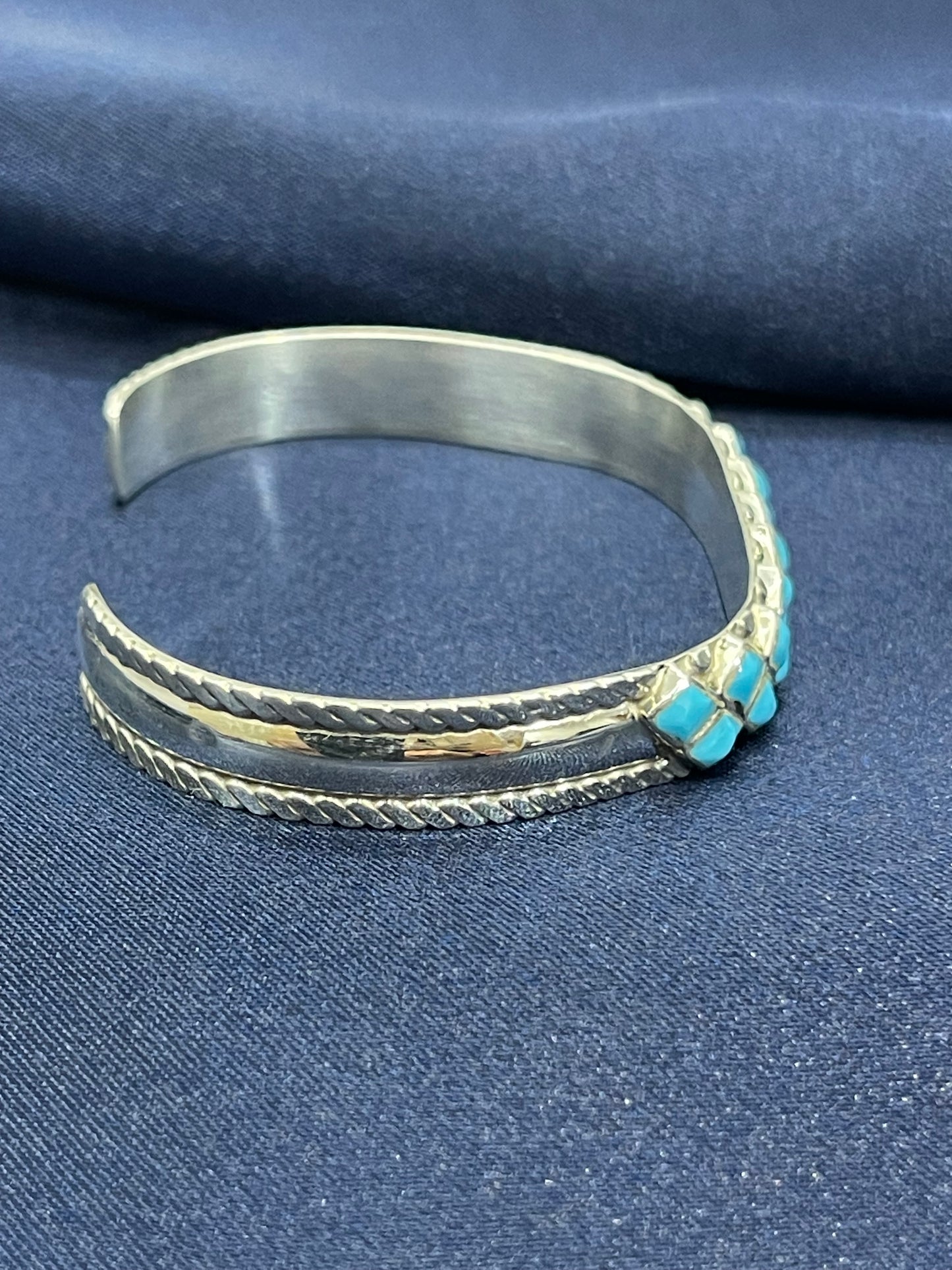 5.75" - 6.25" Turquoise Cuff Bracelet