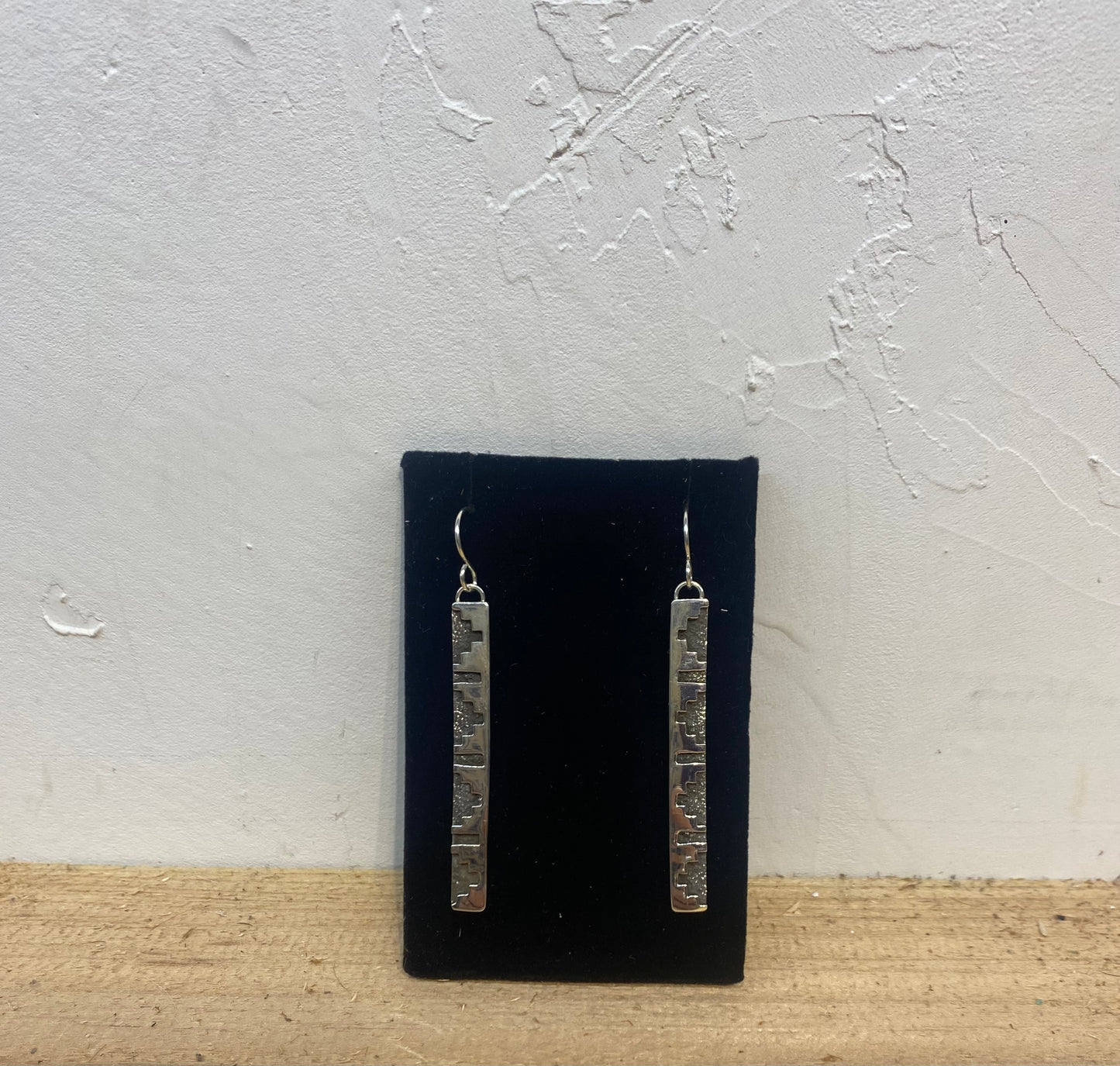 Hand Stamped Sterling Silver Bar Dangles by Marie Jackson