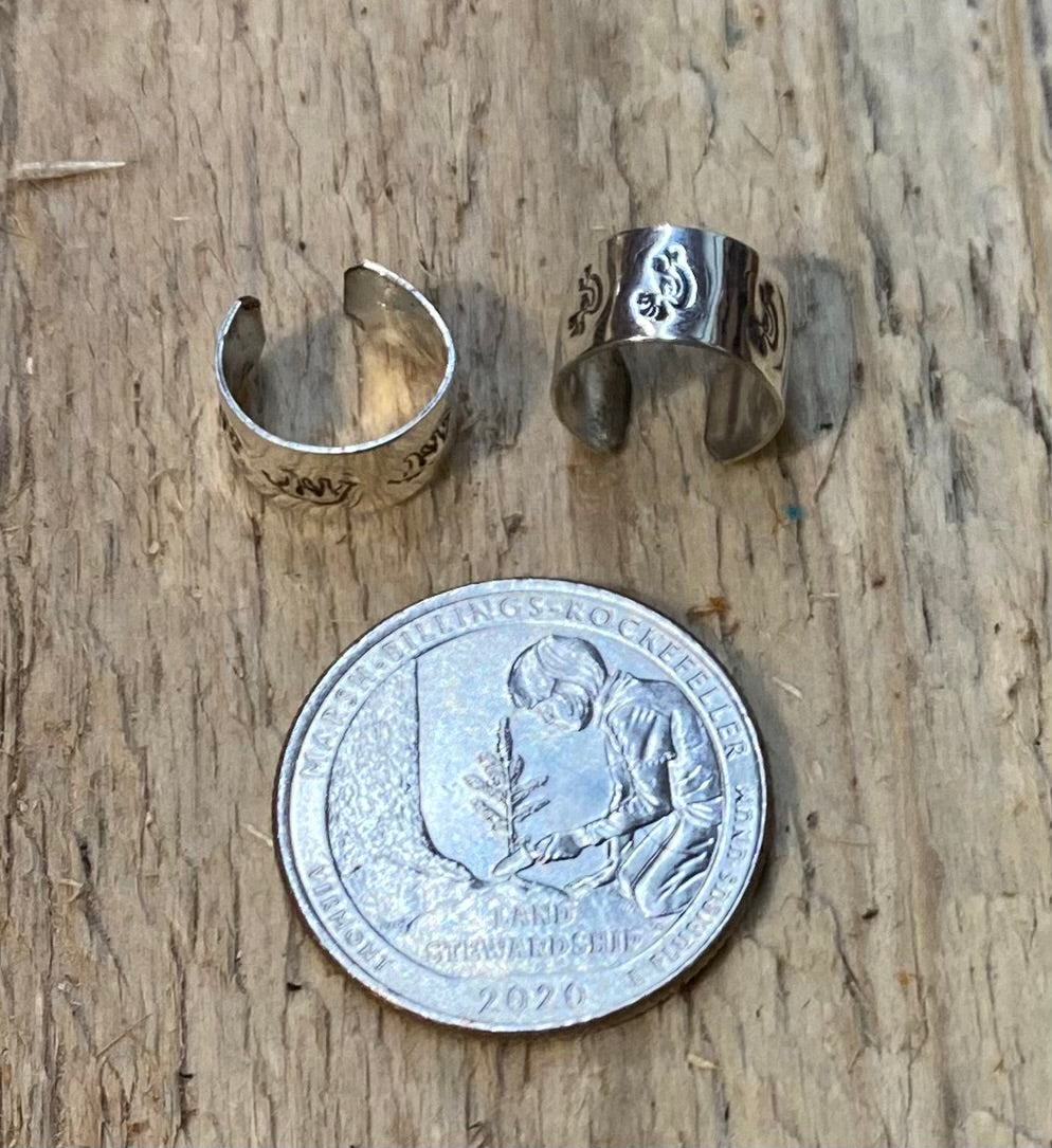 Sterling Silver Stamped Ear Cuff