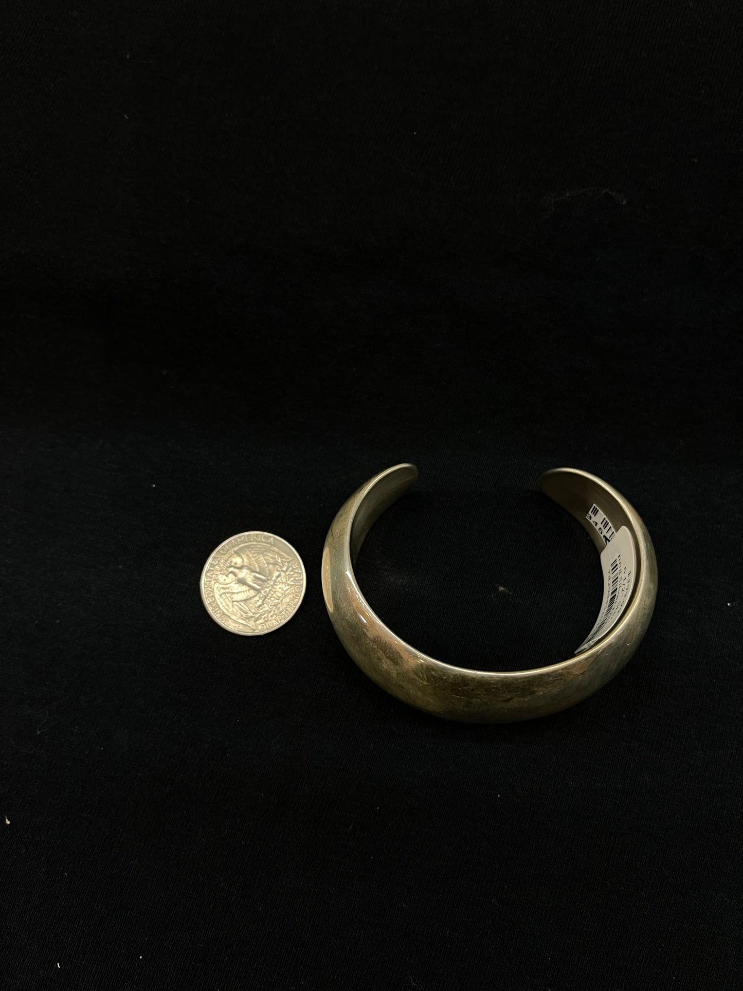 6 3/4" Sterling Silver Thick Cuff by HC Yellowhorse, Navajo