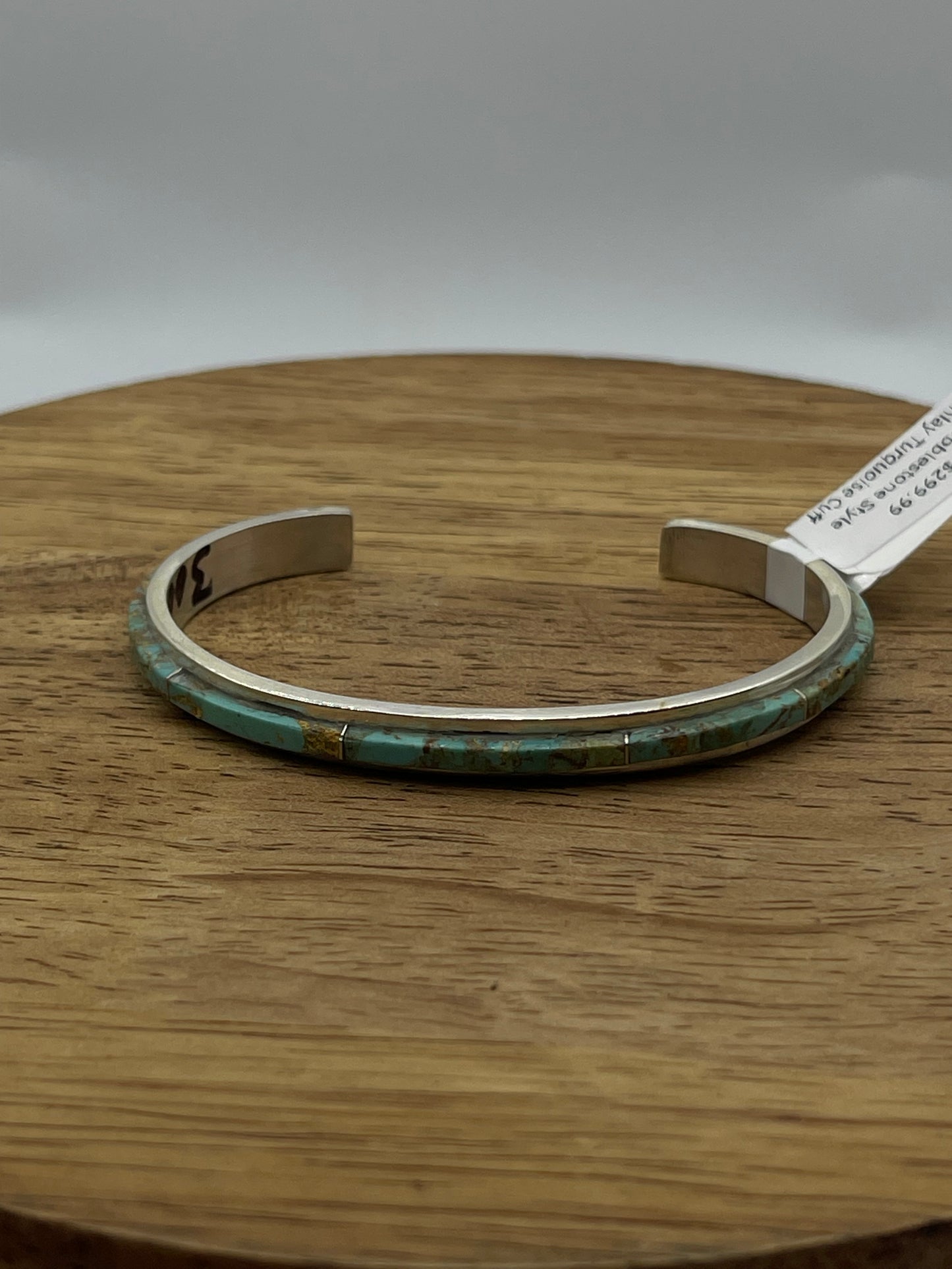 Cobblestone Style Inlay Turquoise Cuff by Steve Francisco, Navajo