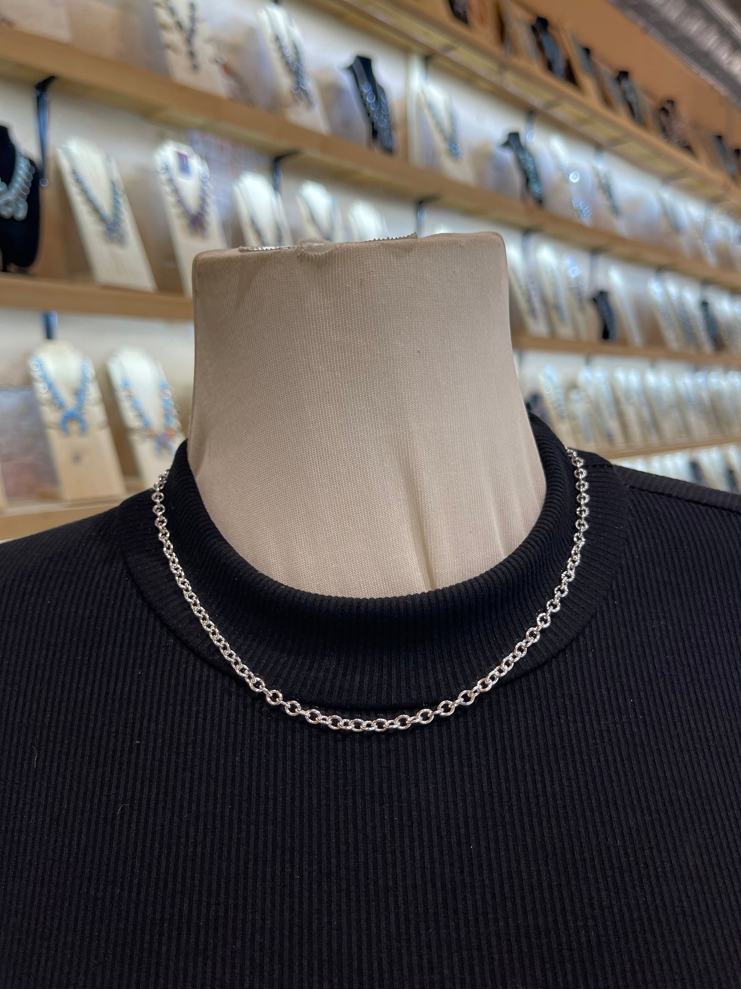 18” Heavy Silver Link Chain